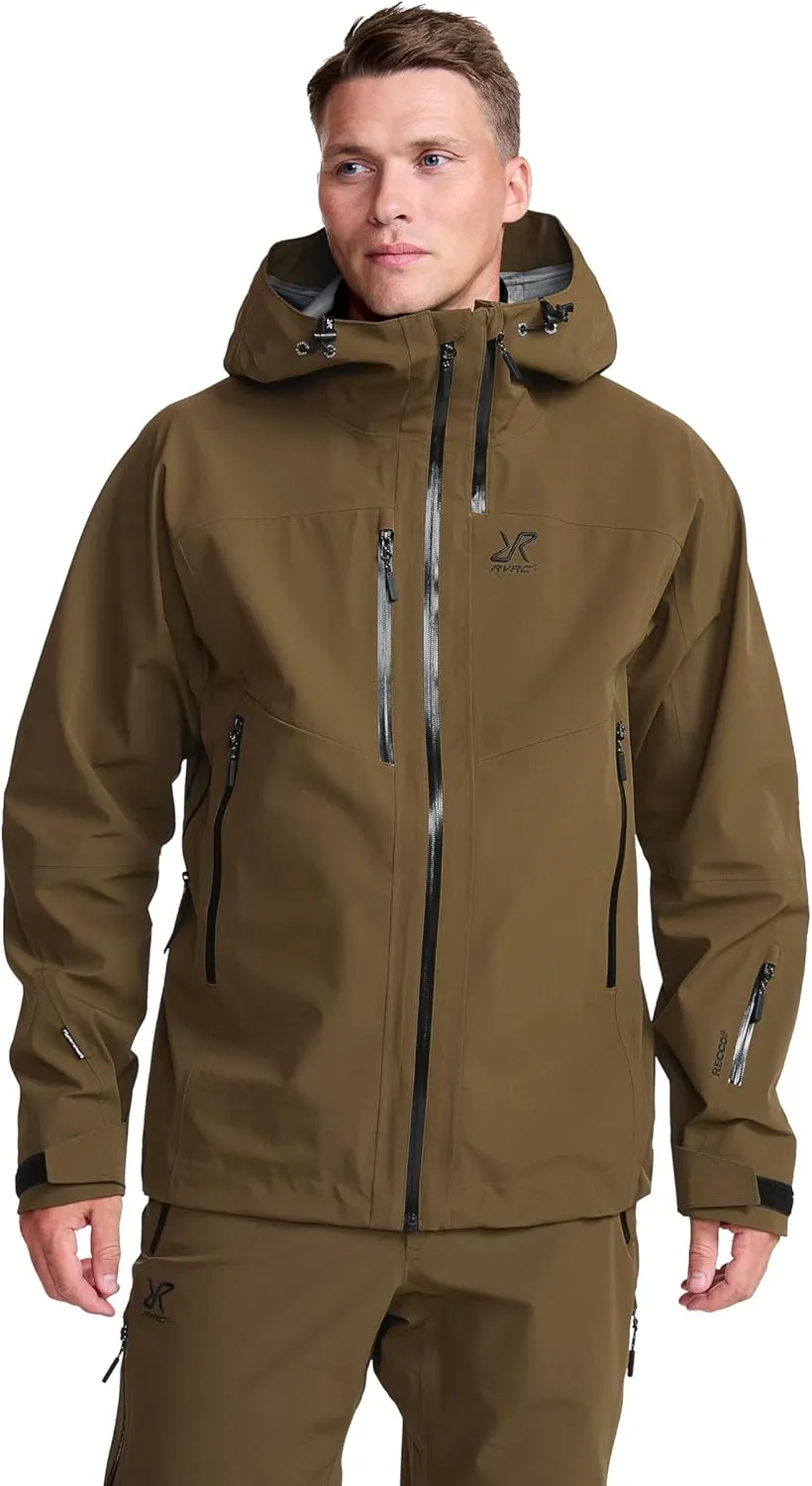 RevolutionRace Cyclone 3L Shell Jacket für Herren, Wasserdichte Jacke mit Recco-Reflektoren zum Wandern