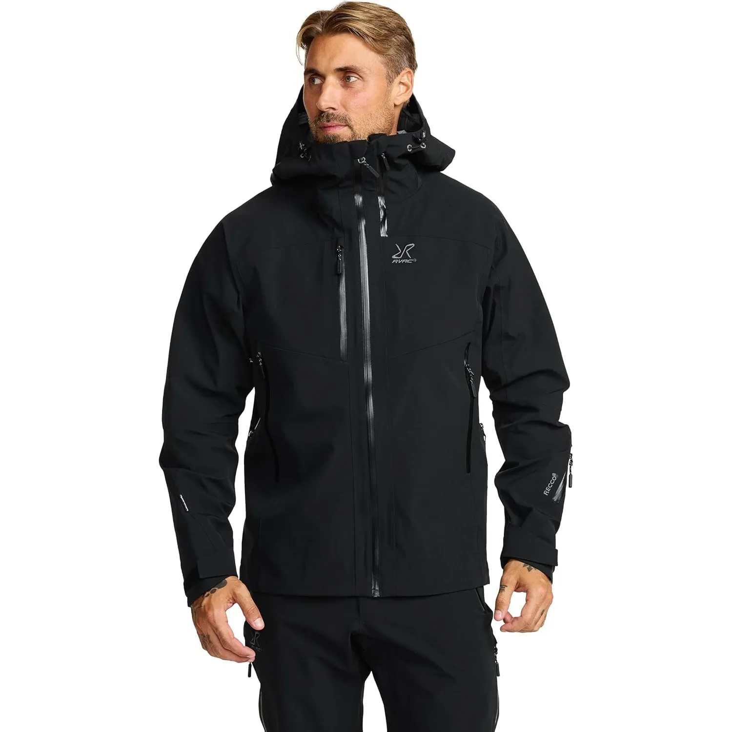 RevolutionRace Cyclone 3L Shell Jacket für Herren, Wasserdichte Jacke mit Recco-Reflektoren zum Wandern