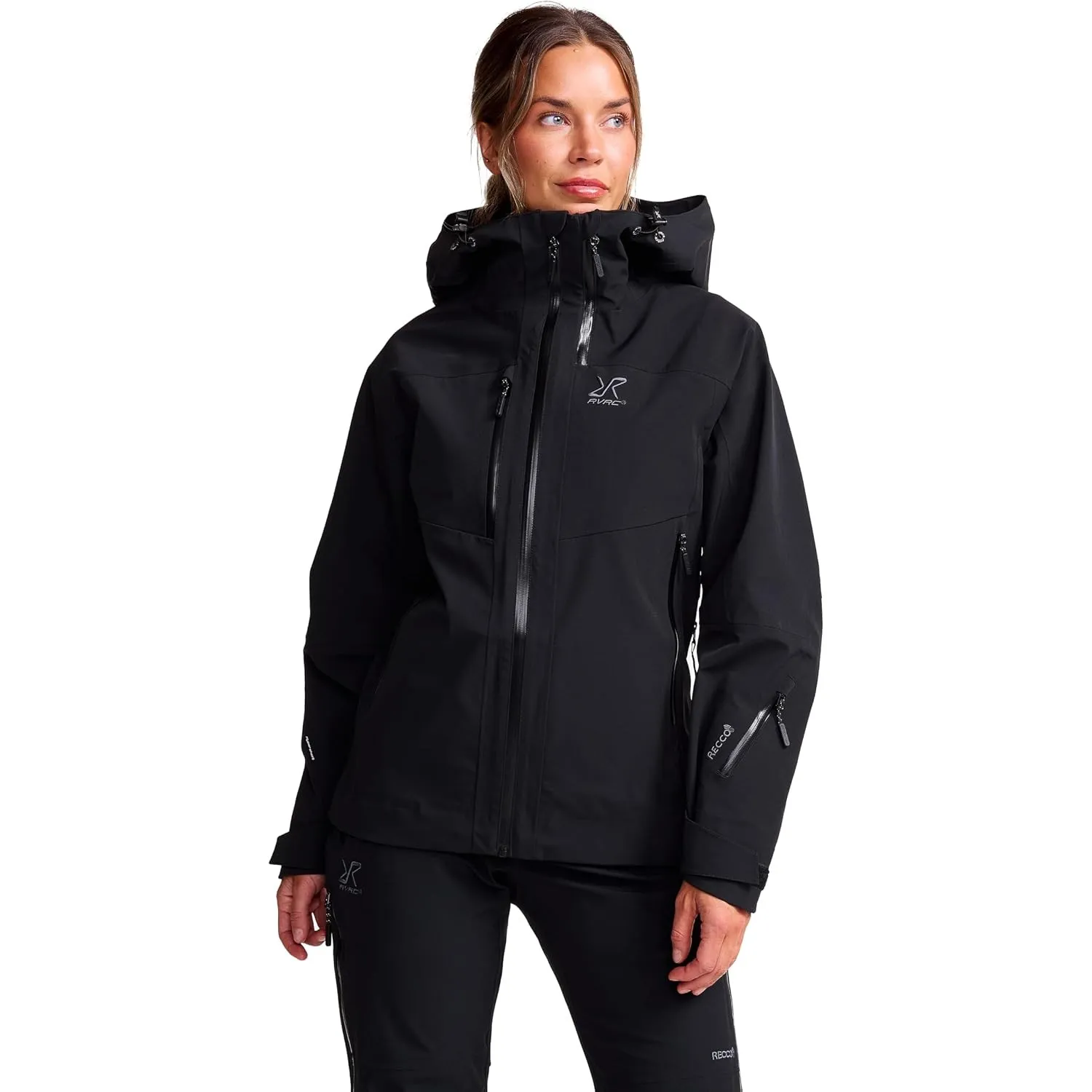 RevolutionRace Cyclone 3L Shell Jacket für Damen, Wasserdichte Jacke mit Recco-Reflektoren zum Wandern