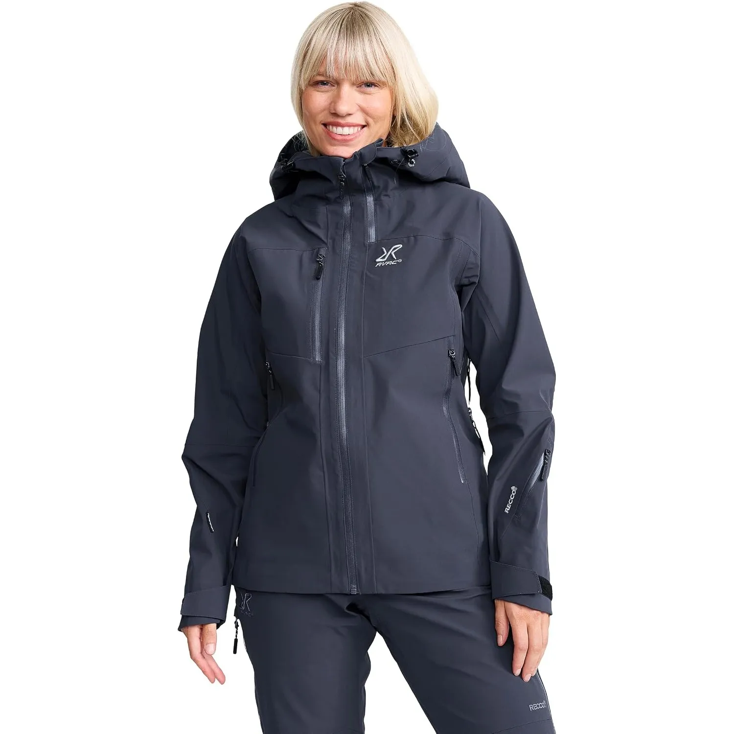 RevolutionRace Cyclone 3L Shell Jacket für Damen, Wasserdichte Jacke mit Recco-Reflektoren zum Wandern