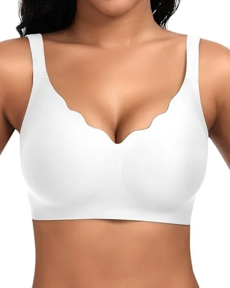 Jiuday Women's Bra without Underwire Large Breasts Seamless Push Up Bra Soft Comfortable Seamless Bra T Shirt Non-Wired…