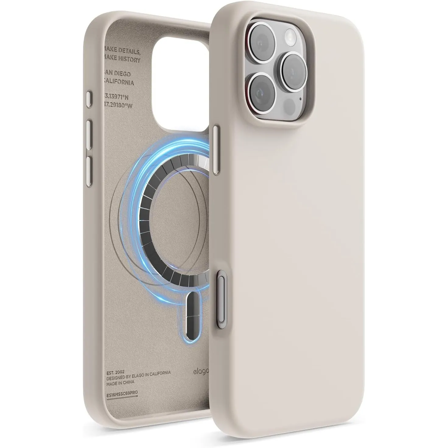 elago Magnetische Silikon Hülle für iPhone 16 Pro Max
