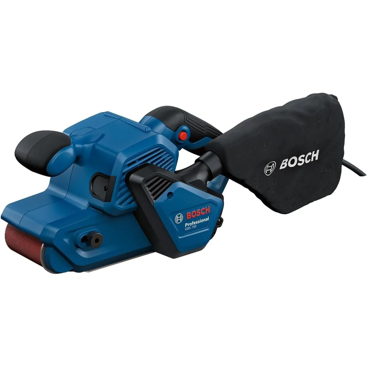 Bosch PRO Bandschleifer GBS 750 (850-W-Motor, inkl. Textilschleifband, Staubbeutel)