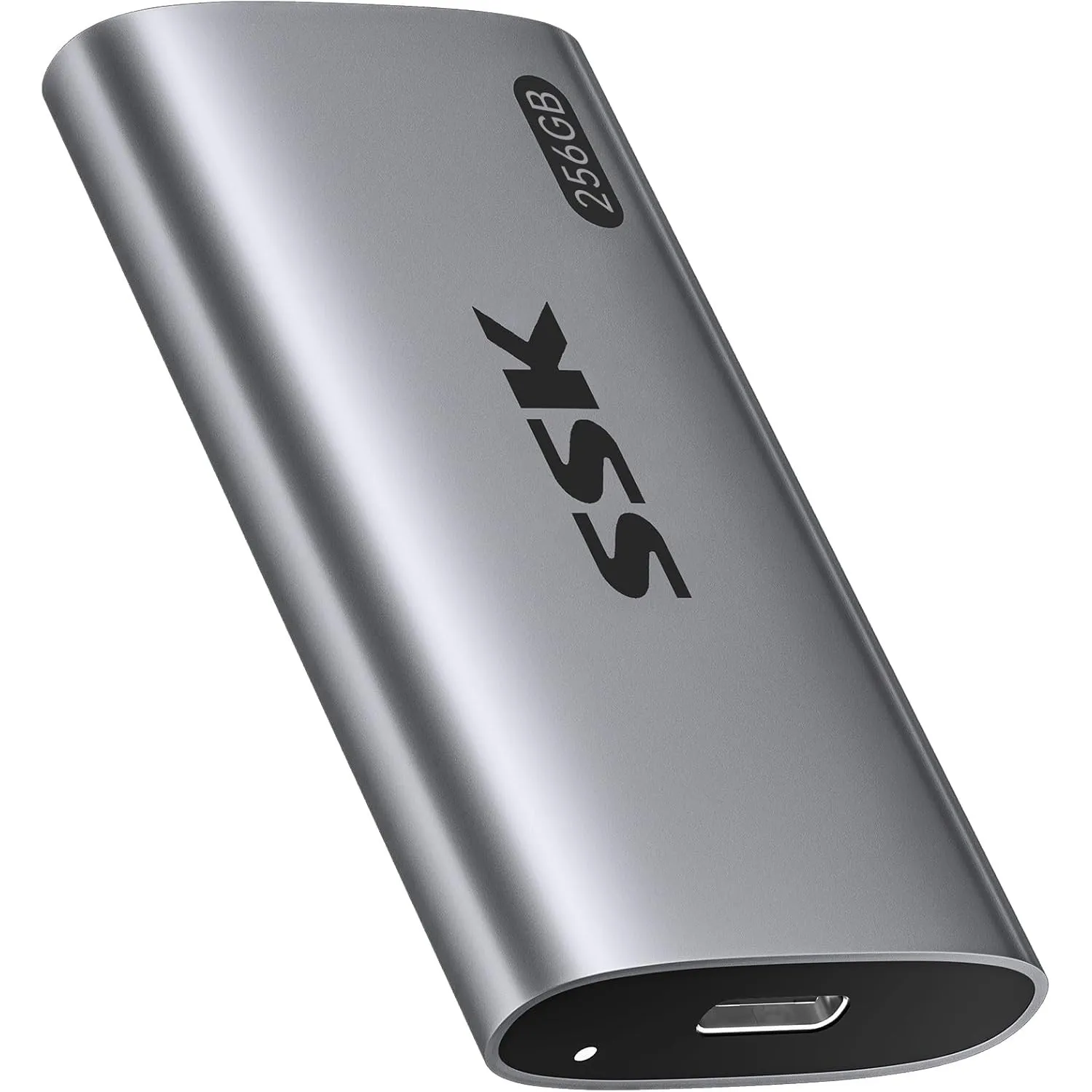 SSK Externe SSD 256GB, bis zu 550MB/s, USB-C Portable SSD Festplatte Extern