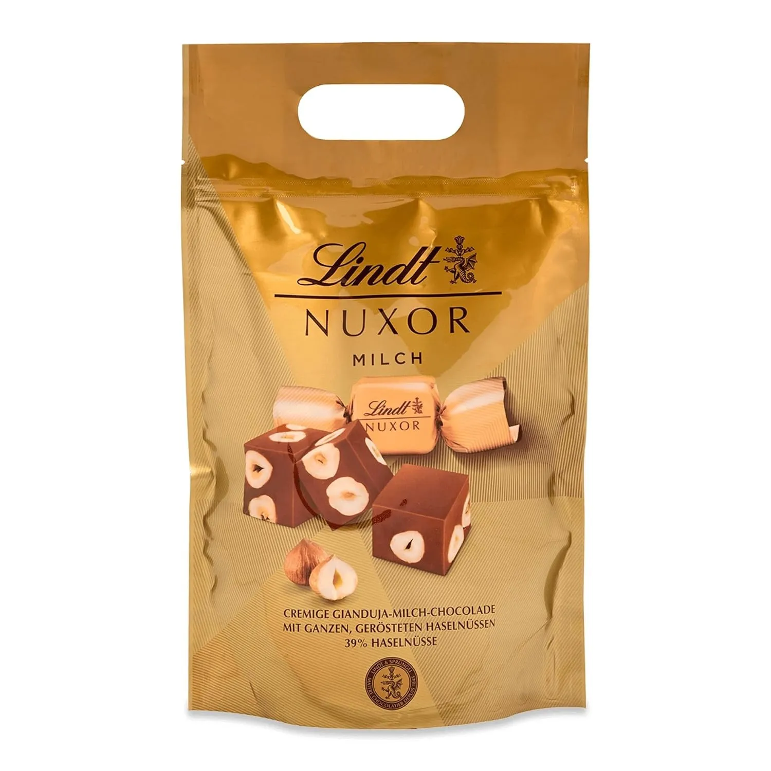 Lindt Schokolade | NUXOR Würfel Vollmilch, 700g Beutel, Großpackung