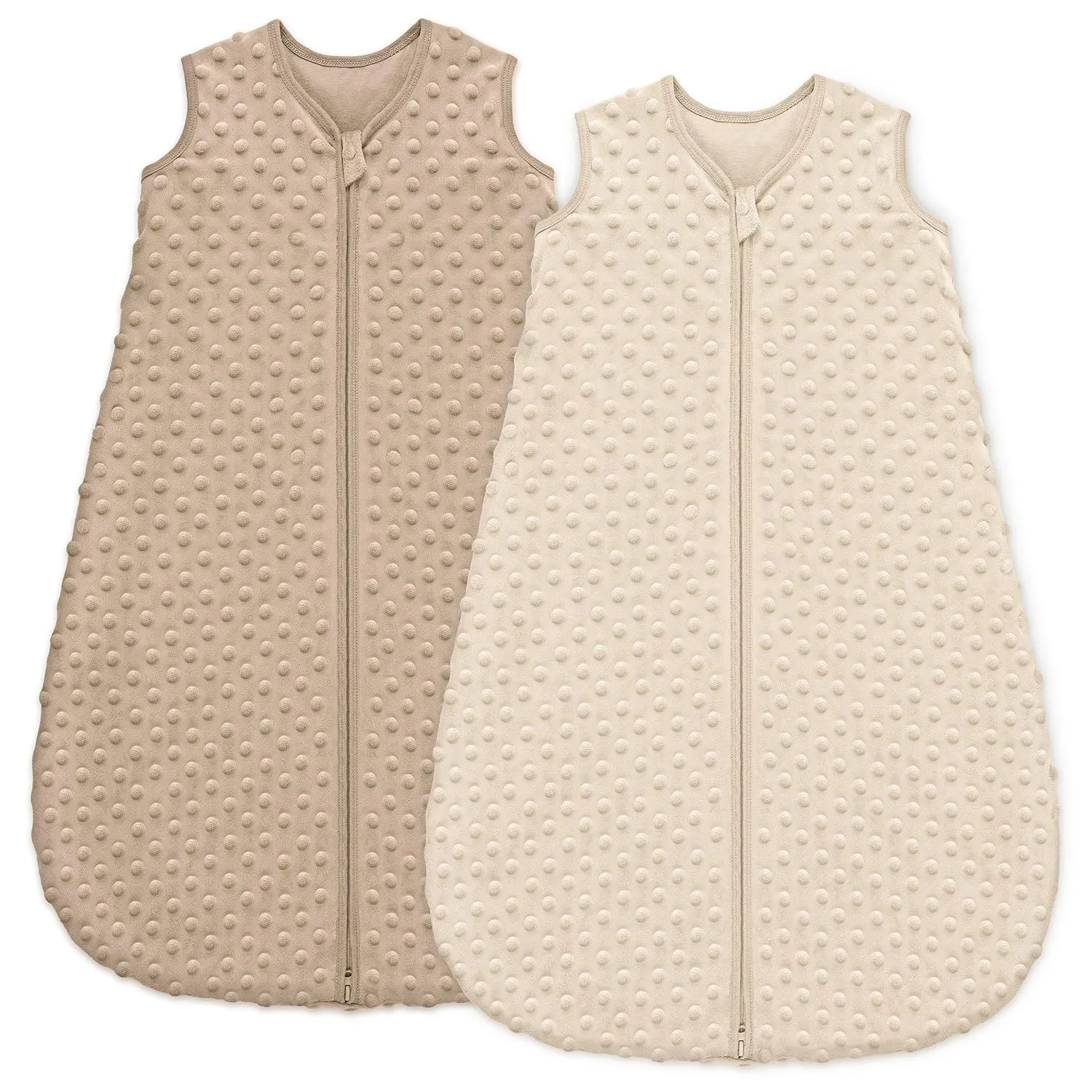 Unnivoll Schlafsack Baby 1.5 Tog Babyschlafsack 0-6 Monate 2er Pack Schlafsack Winter Herbst 67 cm für Jungen Mädchen N…