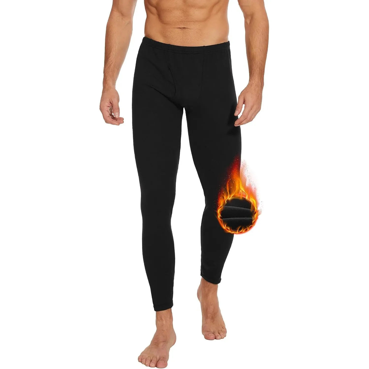 AKKQHH Thermo Unterhosen Herren Lange Warm Thermohose Männer