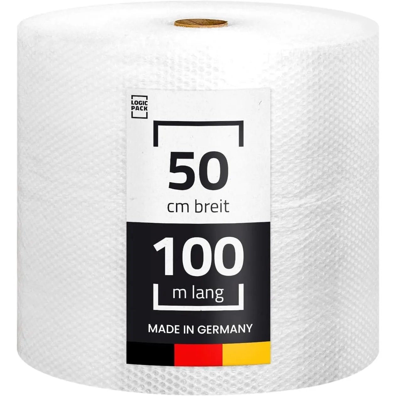 Luftpolsterfolie 100m x 50cm, 2-lagig, 50µm, 1 Rolle