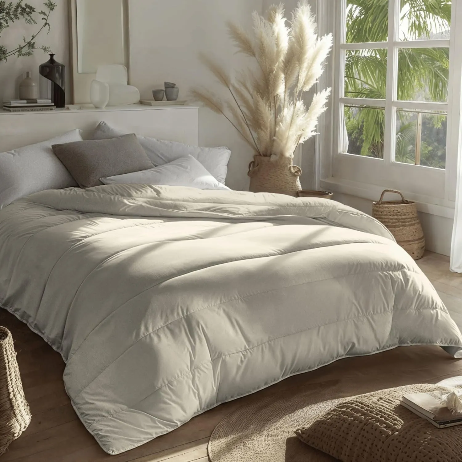 Zelesta Royalbed Ganzjahresdecke 2-in-1 mit integriertem Bezug - maschinenwaschbar - hypoallergen & leicht 300 g/m² Fül…