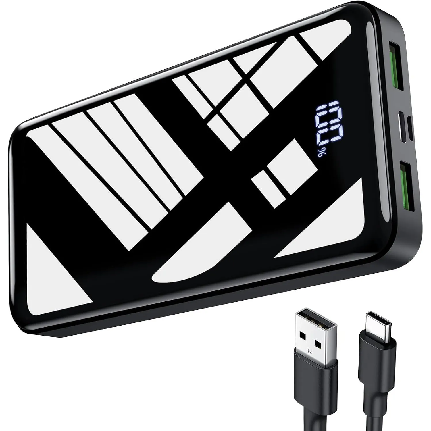 Power Bank 27000mAh, 22,5W PD20W USB-C Powerbank Externer Handyakkus | Power Bank mit LED-Anzeige, Tragbares Ladegerät,…