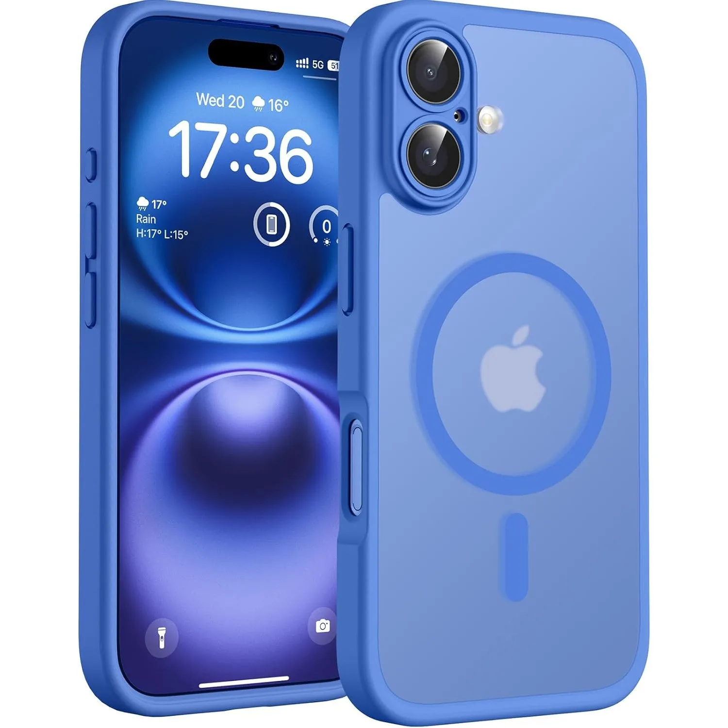 TOCOL für iPhone 16 Plus Hülle, Kompatibel mit MagSafe, Ultramarin
