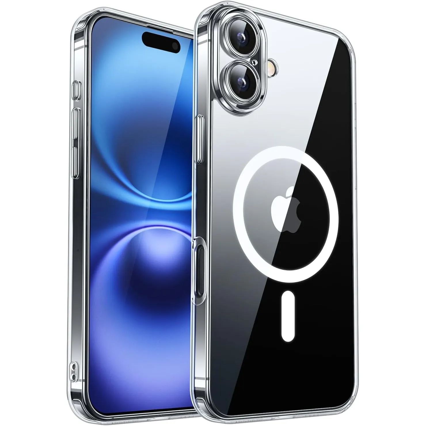 CANSHN für iPhone 16 Hülle mit Kameraschutz, Transparent
