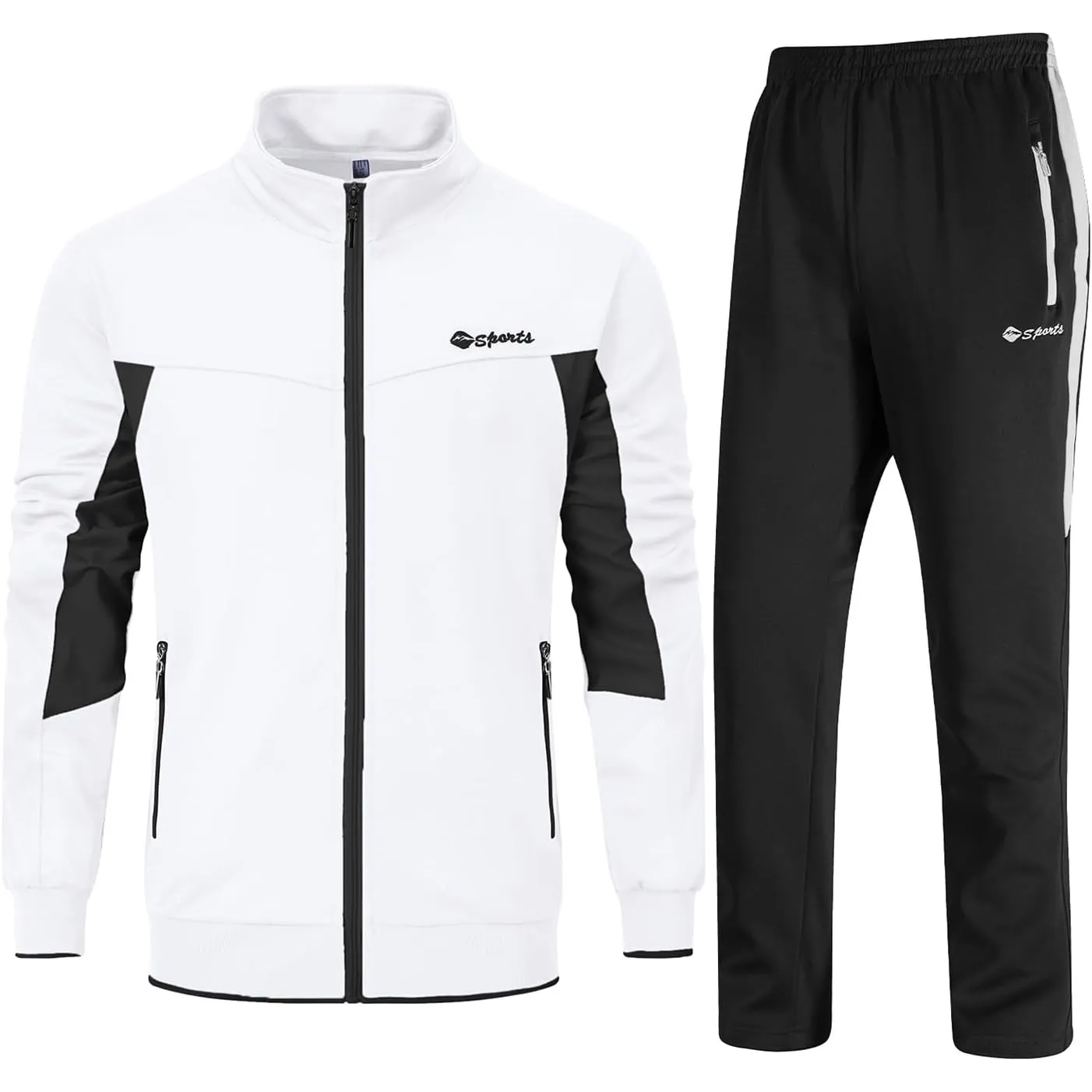 Rdruko Jogginganzug Herren Set Trainingsanzug Sportanzug Langarm Freizeitanzug Männer Tracksuit für Fußball Gym