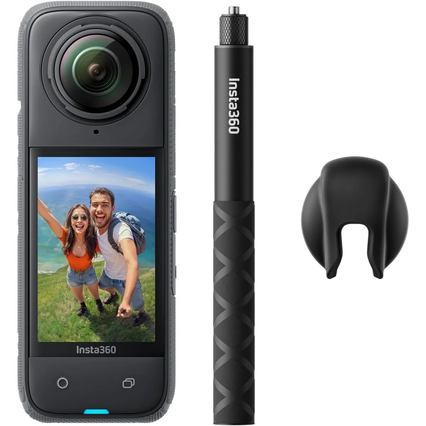 Insta360 X4 Auf Geht's-Bundle – wasserdichte 8K 360°-Action-Cam, 4K Weitwinkelvideos, Unsichtbarer Selfie-Stick Effekt,…