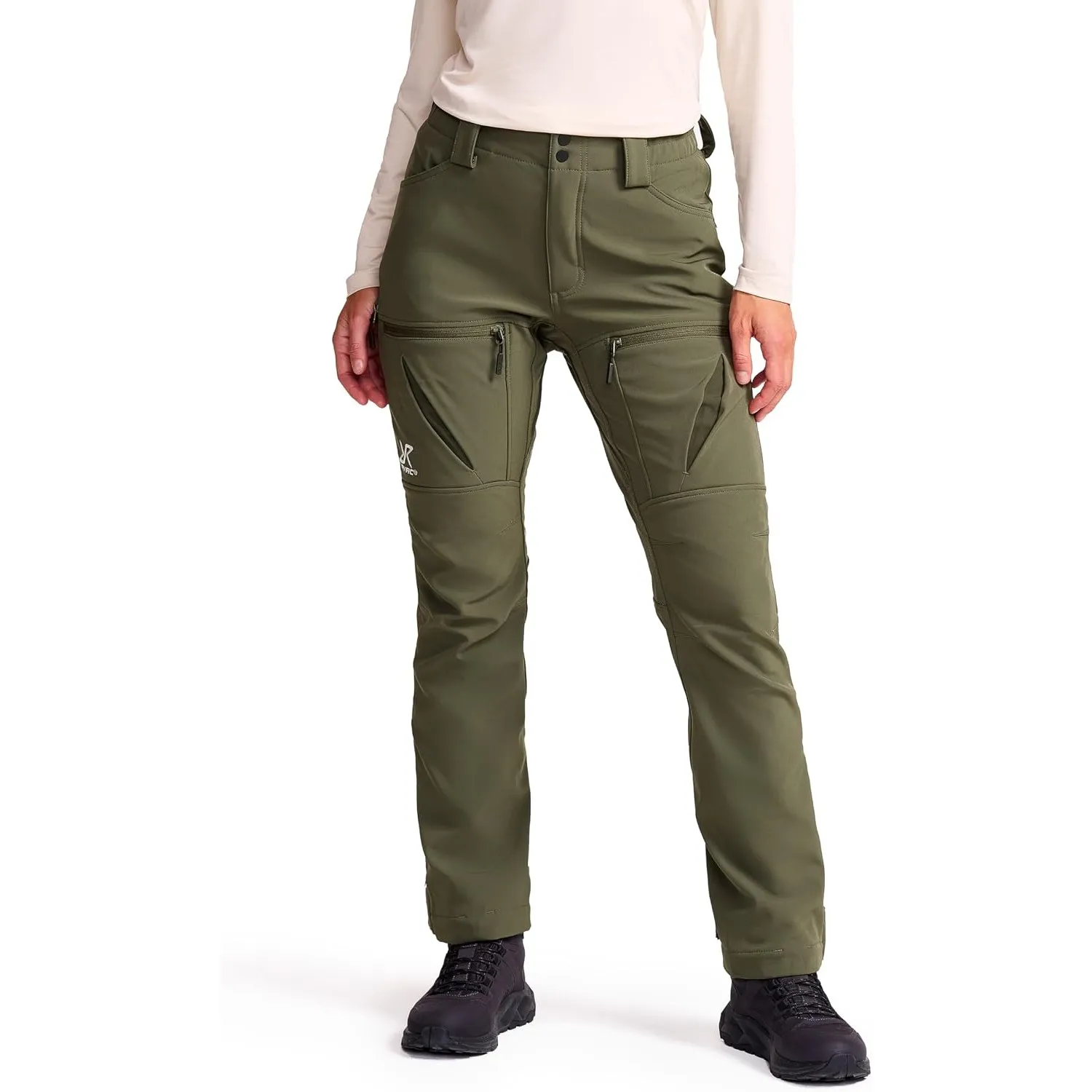 RevolutionRace Hiball Softshell Pants für Damen, Outdoor Hosen für Wandern