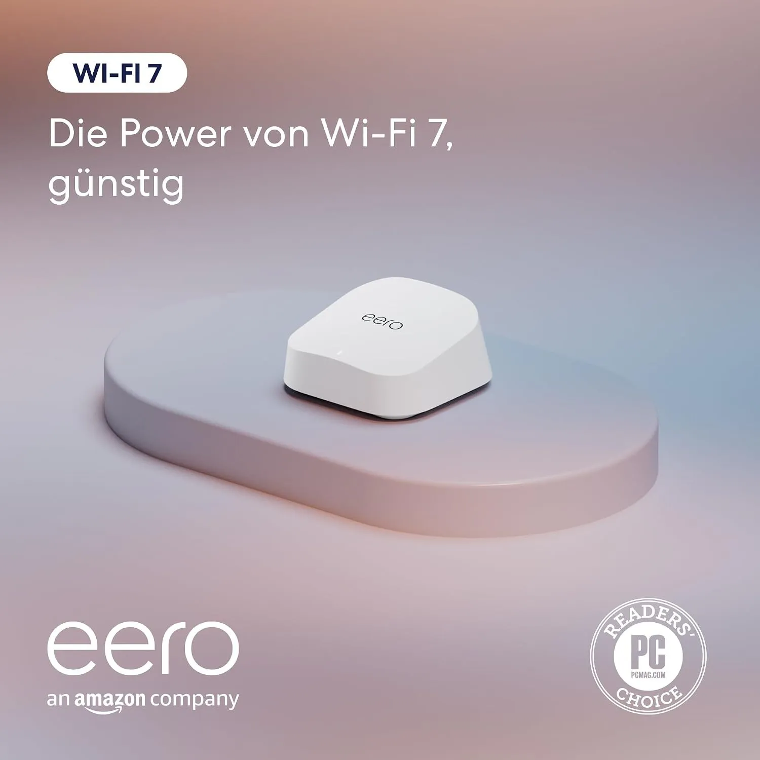 Amazon eero 7 Mesh-WLAN-Router (neueste Version) | Unterstützt Internet-Geschwindigkeiten von bis zu 2,5 Gbit/s | WLAN-…