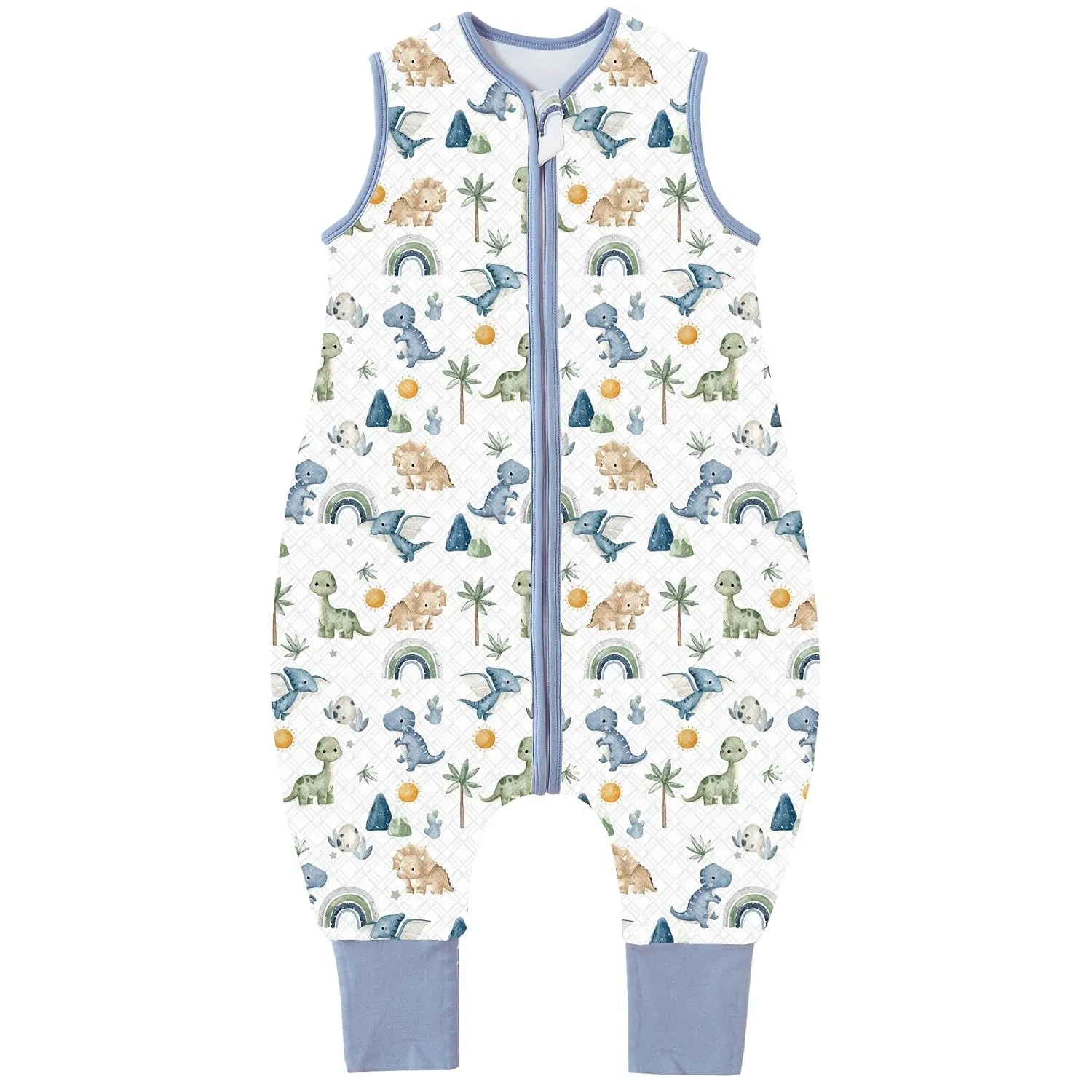 Chilsuessy Baby Schlafsack mit Füßen 1.5 Tog Kinder Ganzjahres Schlafsack 100% Baumwolle Baby Schlafsack mit Beinen für…
