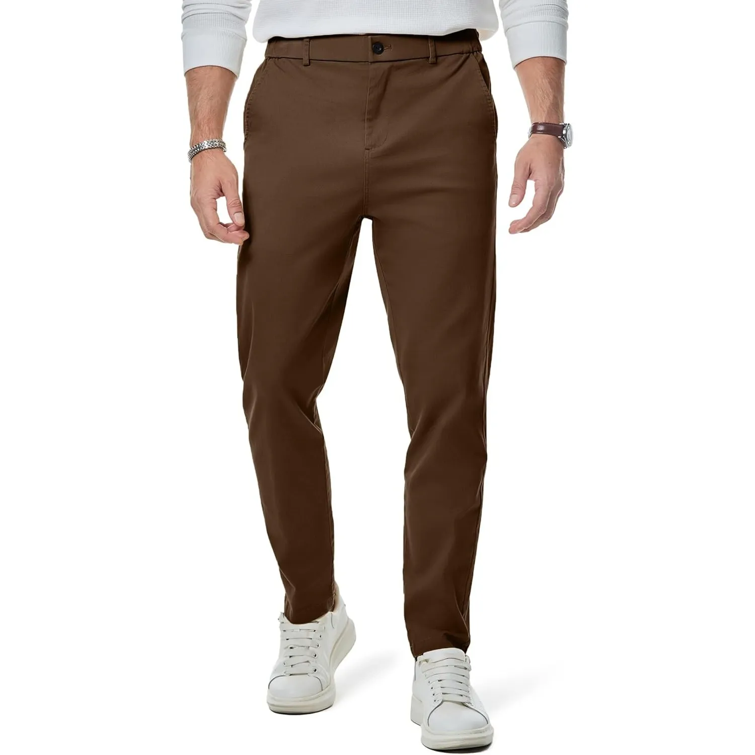 Elegancity Herren Chino Hose Casual Anzughose Baumwolle Hosen Herren Modern Stoffhose Stretch Business Arbeitshose Frei…