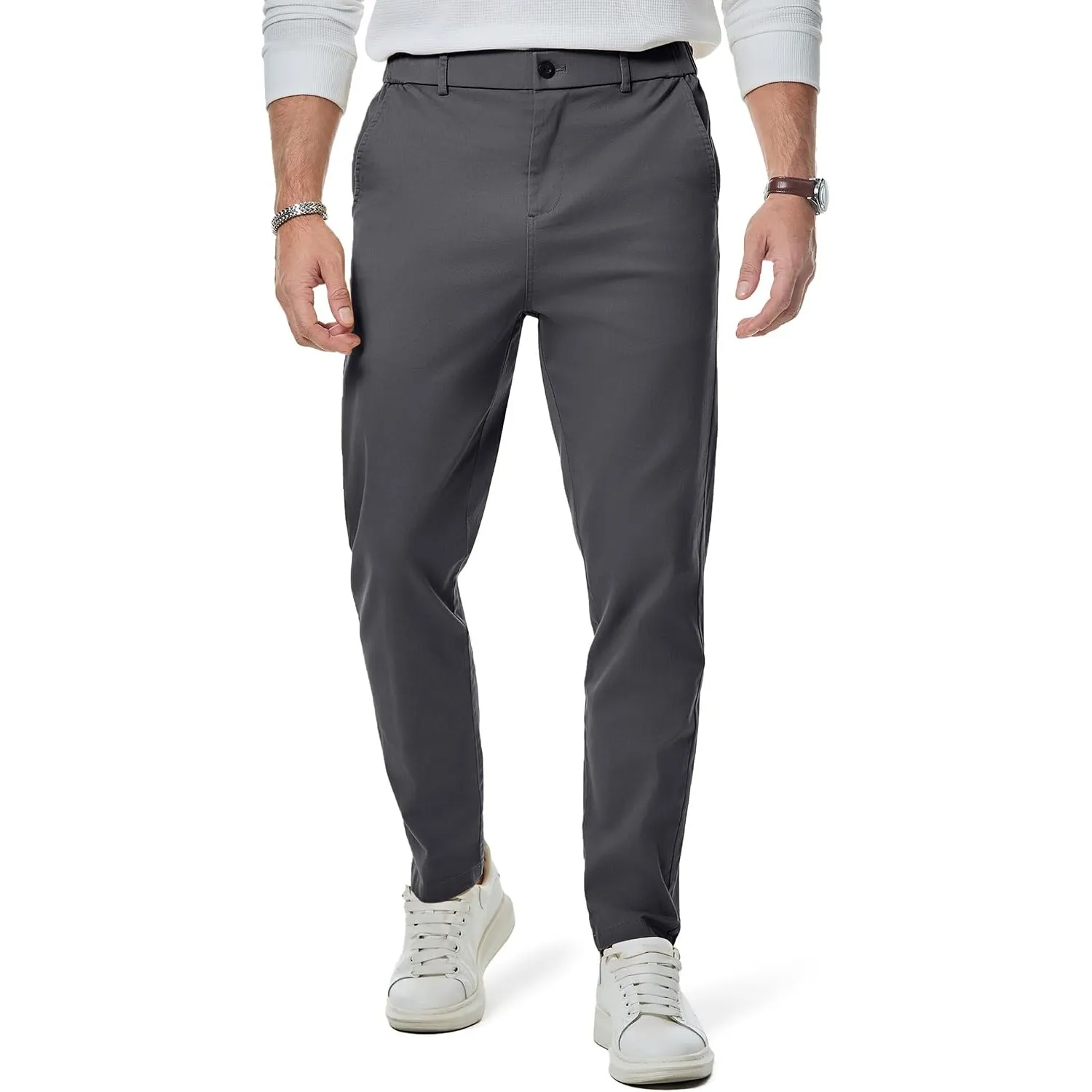 Elegancity Herren Chino Hose Casual Anzughose Stretch Hosen