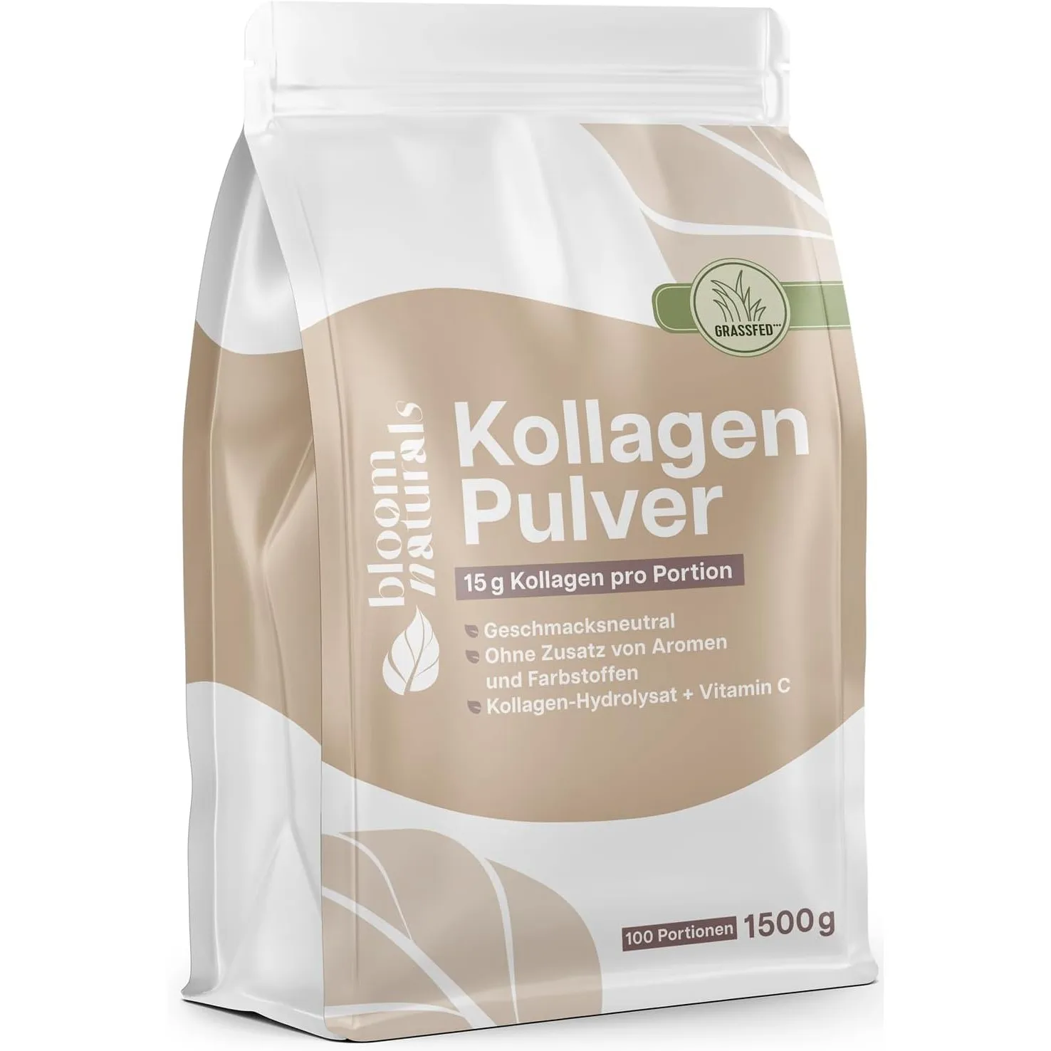Grasgefüttertes Collagen Pulver – 1,5 kg (1500g) Peptide Typ 1 & 3