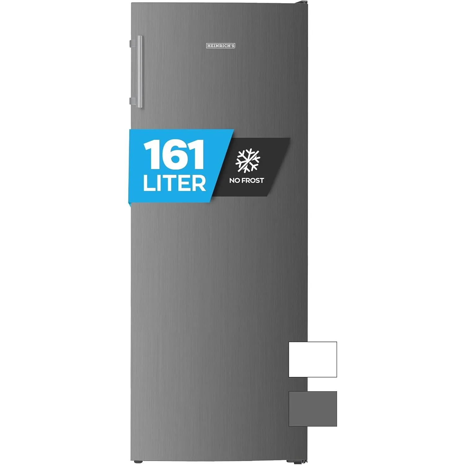 Heinrich´s Gefrierschrank 161L Volumen, Freezer, No-Frost Schutz, 3x Gefrierschubladen, 2x Schubfächer, LED-Display, we…