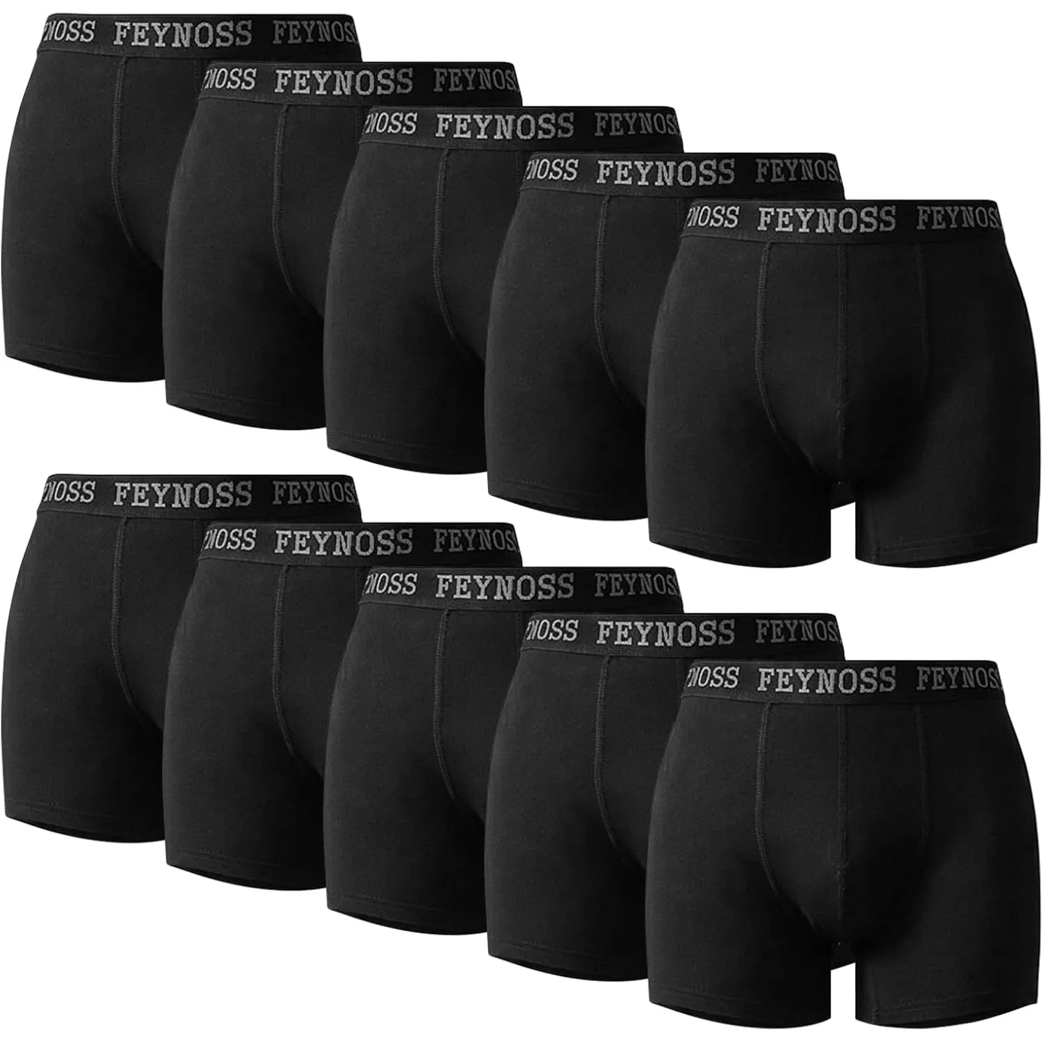 Boxershorts Herren 10er Pack aus Baumwolle, Unterhosen Männer