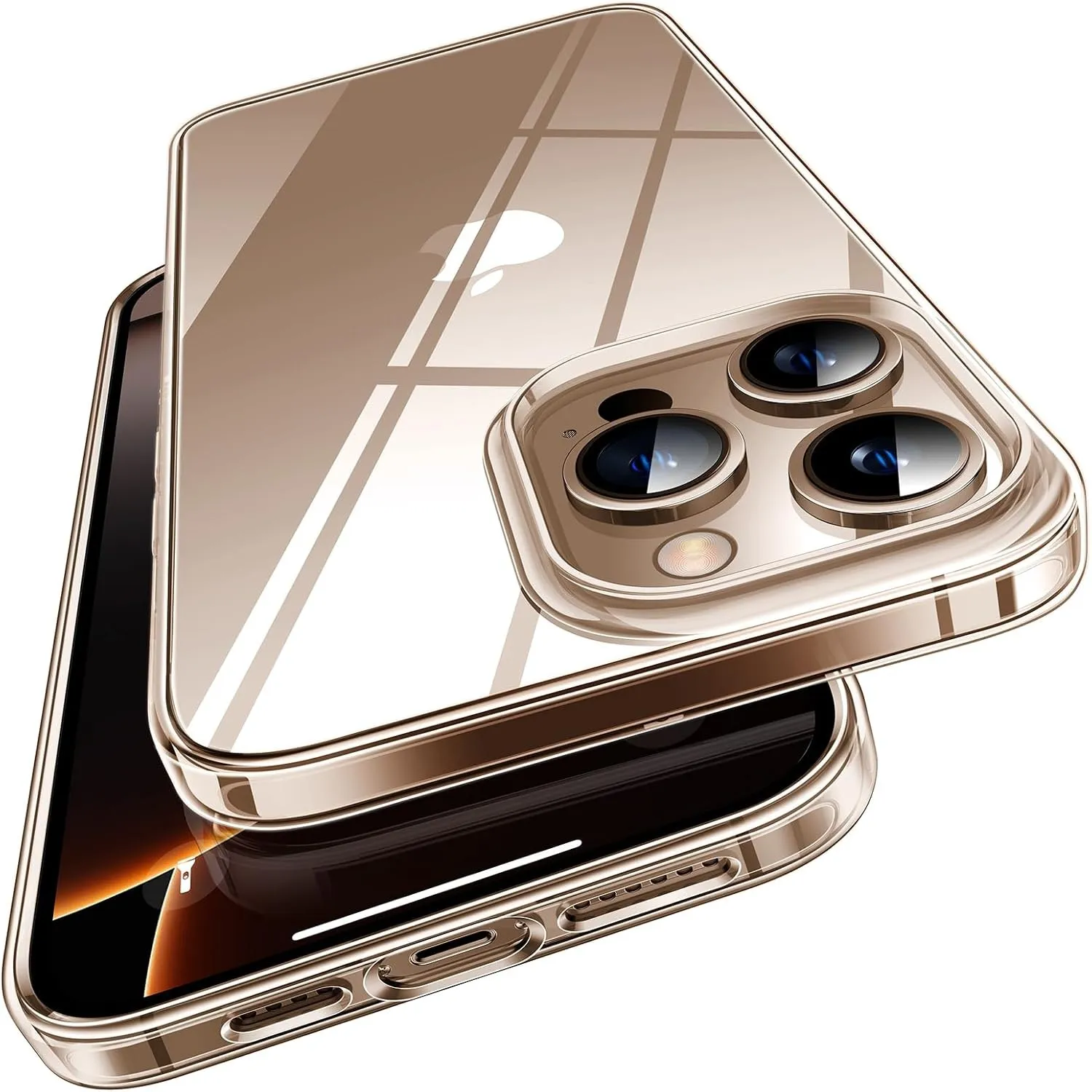 TORRAS Crystal Clear für iPhone 16 Pro Hülle, Transparent