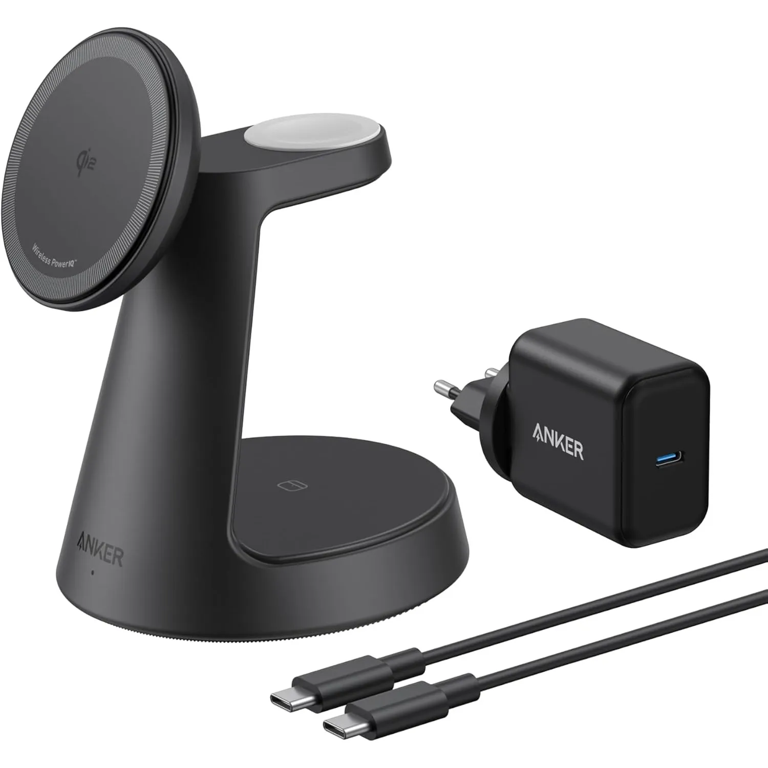 Anker MagGo 3-in-1 Ladestation Qi2 15W MagSafe kompatibel Ladegerät