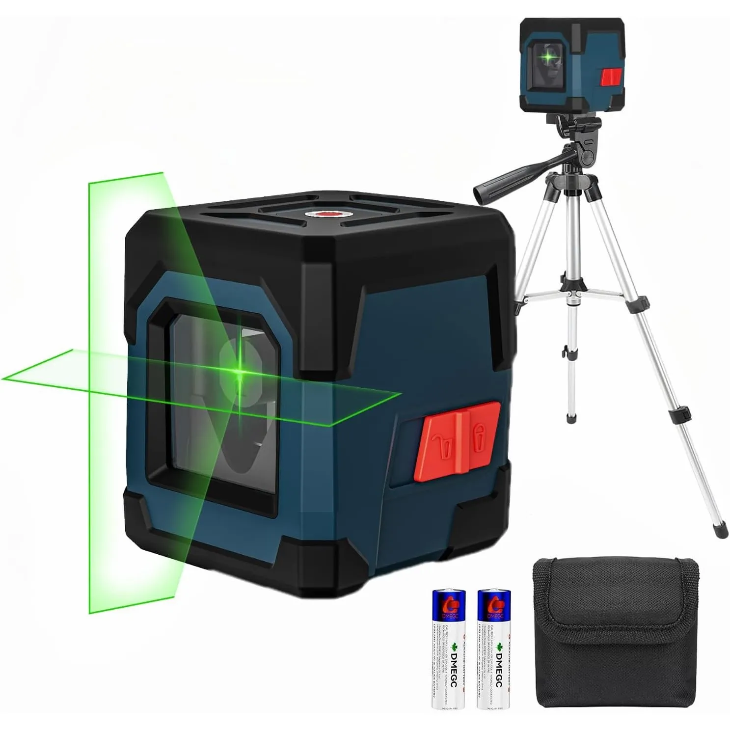 Laser Wasserwaage mit Stativ, RockSeed Kreuzlinienlaser mit Selbstnivellierung, Vertikale und Horizontale Linie, 360 Gr…
