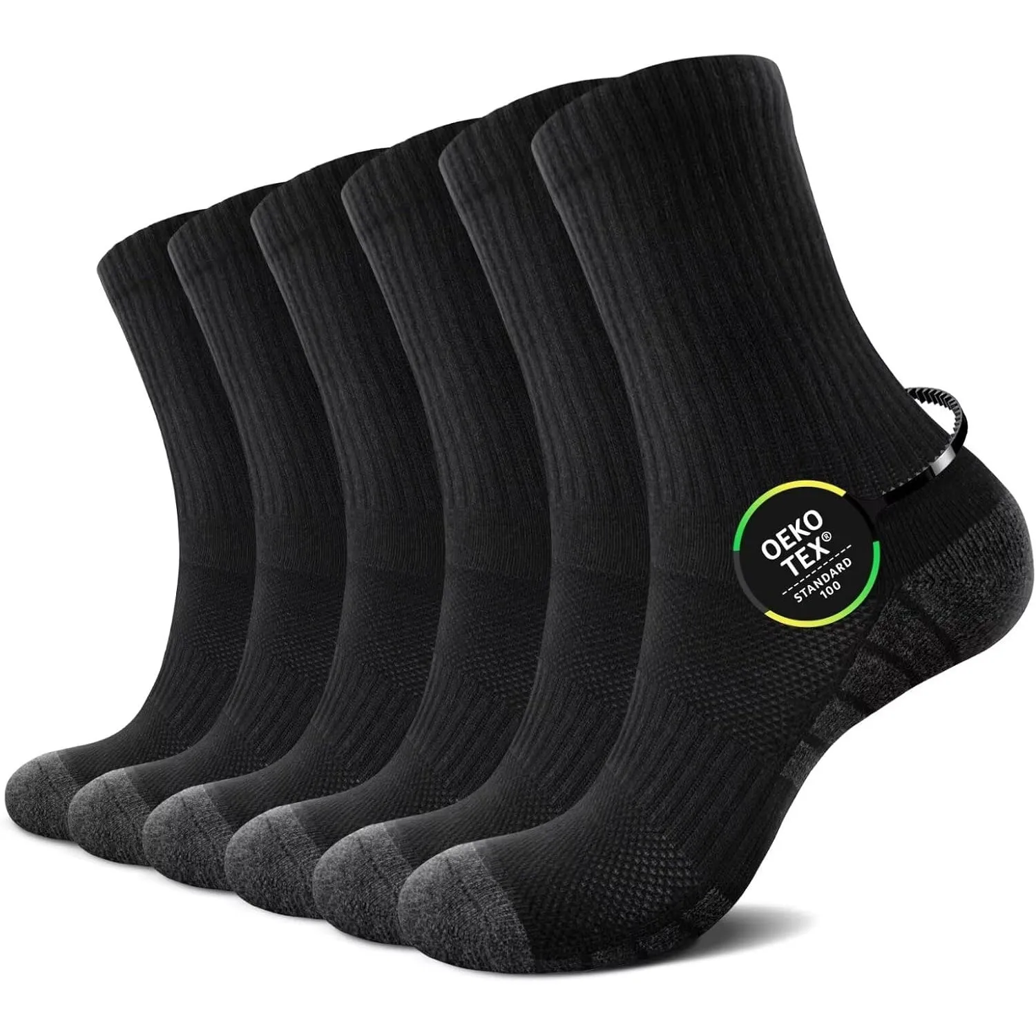 Socken Herren Damen Tennissocken Sportsocken Baumwolle Crew 6 Paar