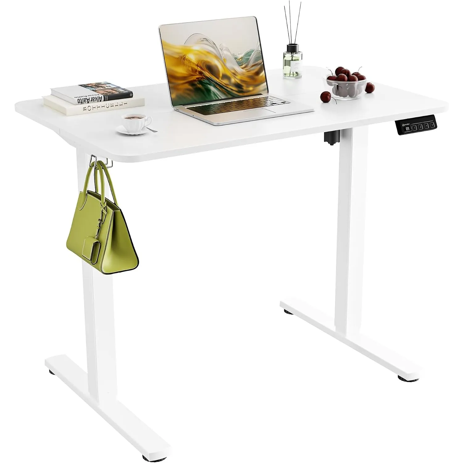 ERGOMAKER Höhenverstellbarer Schreibtisch Elektrisch für Homeoffice,90x60cm