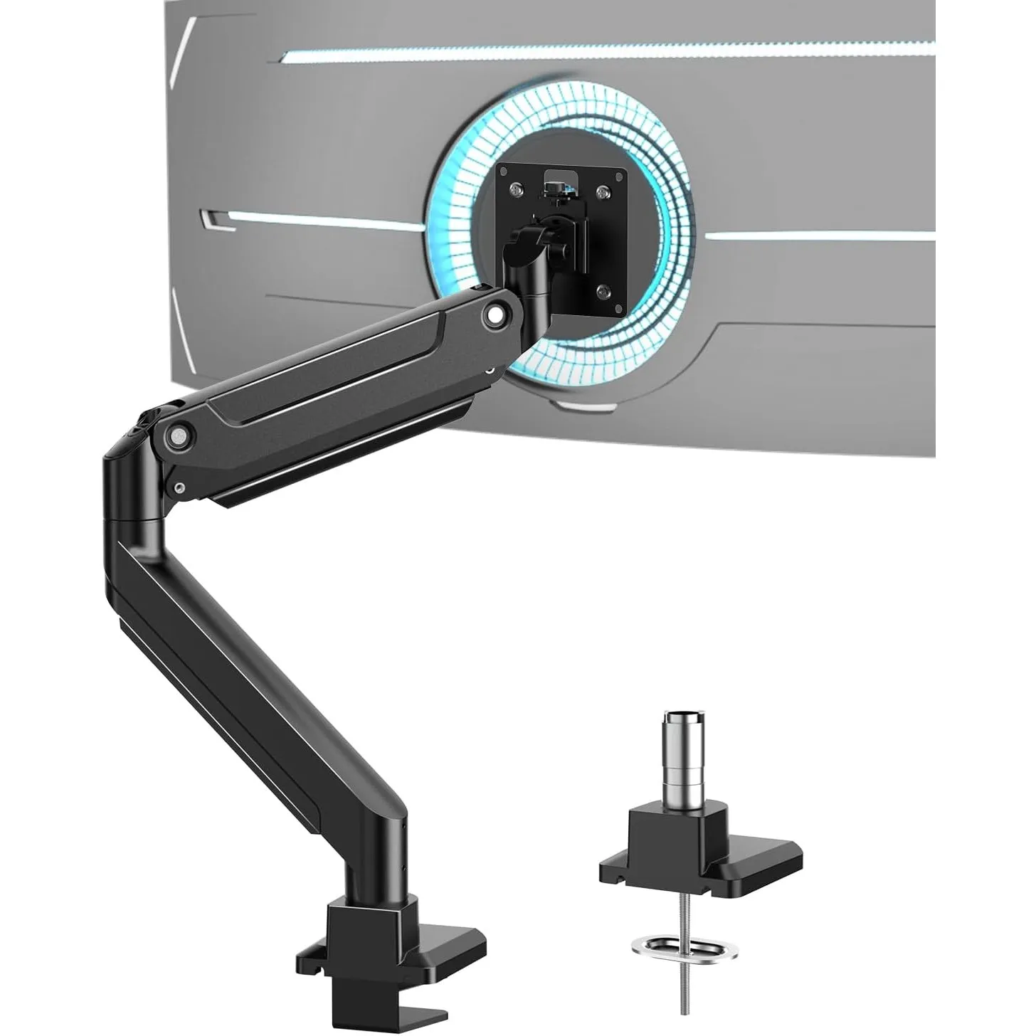 17-49 Zoll Monitorhalterung für Bildschirme bis zu 20 kg, Gebogene Ultra-Wide-Schwerlast-Monitorhalterung, vollständig …