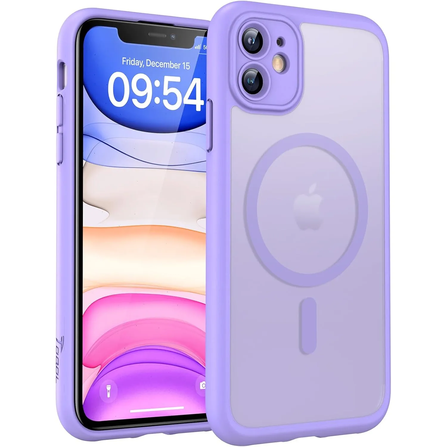 TOCOL für iPhone 11 Hülle, Kompatibel mit MagSafe, Lila