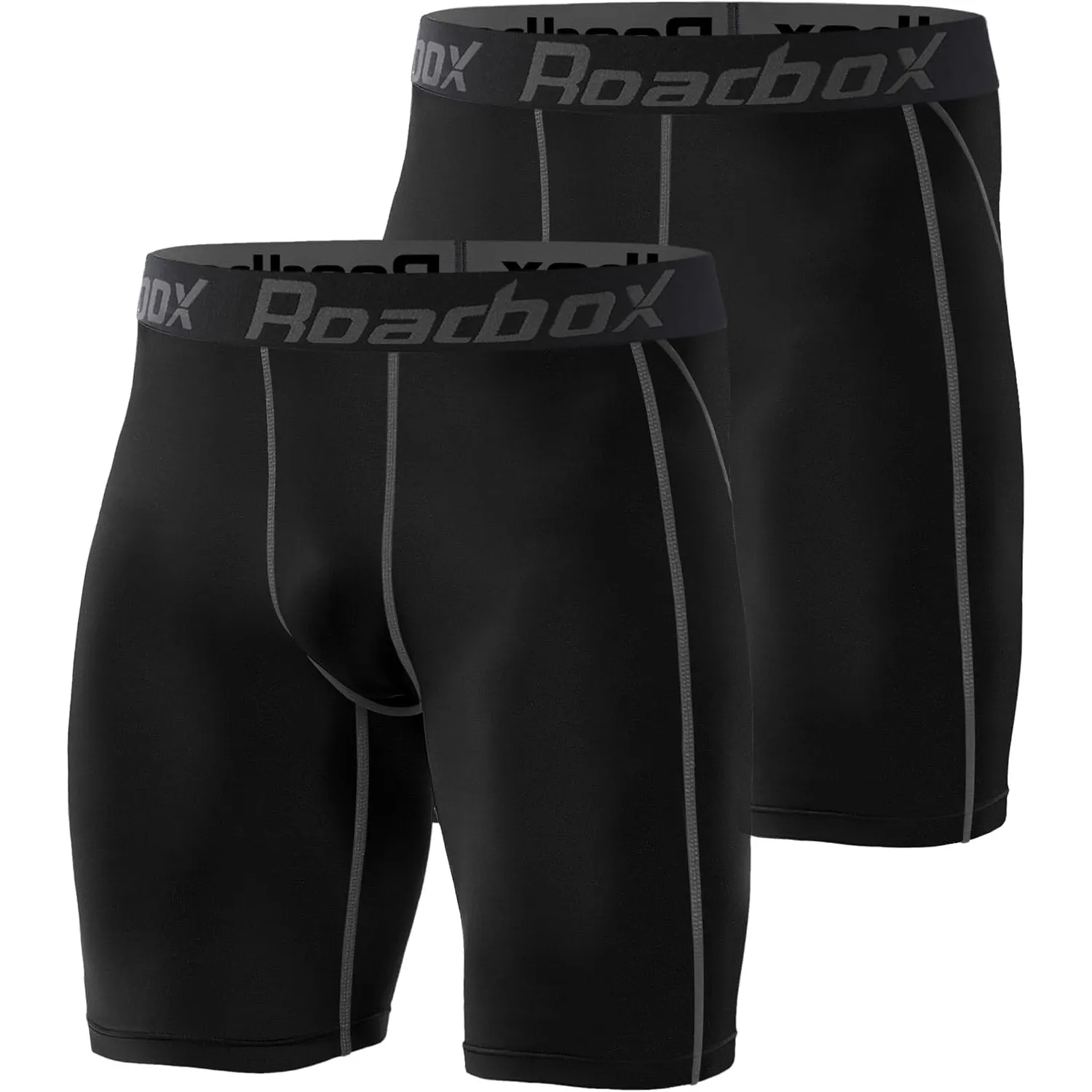 Roadbox 1, 2 oder 3 Pack Herren Kompressionsshorts, Schnelltrocknendes Base Layer Unterhose Tights Kurz Laufunterwäsche