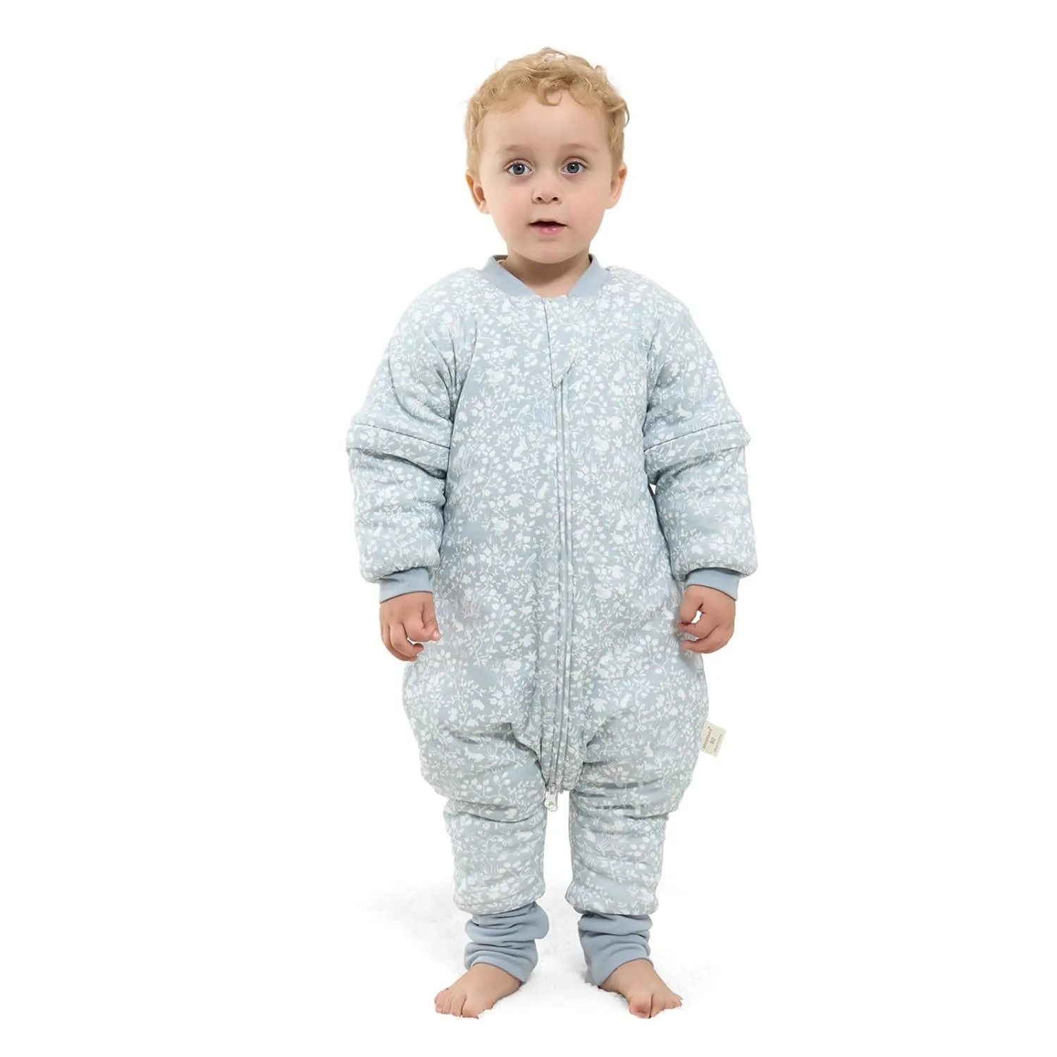 Mosebears Baby Schlafsack mit Beinen 2.5 Tog Warm gefüttert winter kinder schlafsack abnehmbaren Ärmeln Junge Mädchen U…
