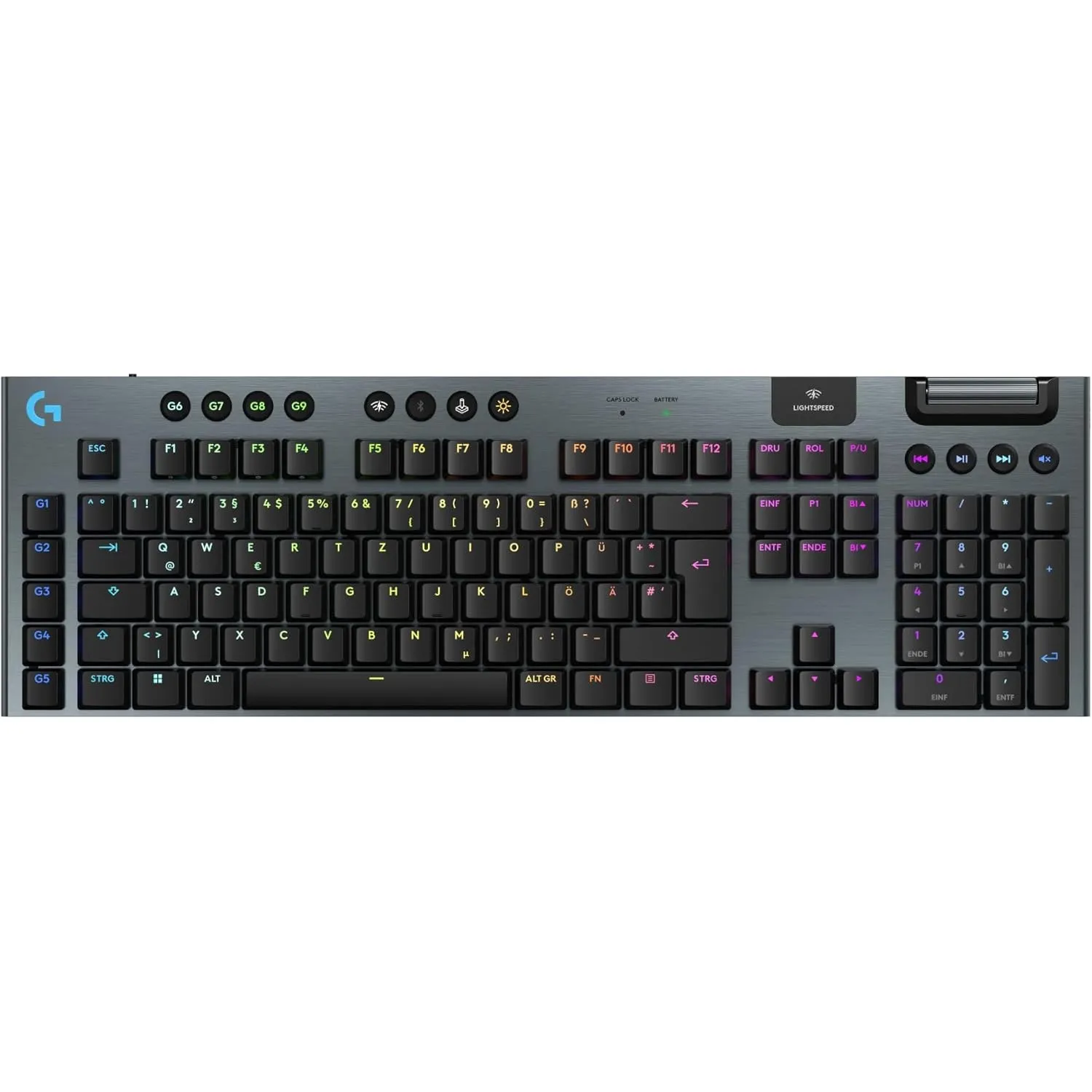 Logitech G G915 X LIGHTSPEED - Kabellose, flache Gaming-Tastatur