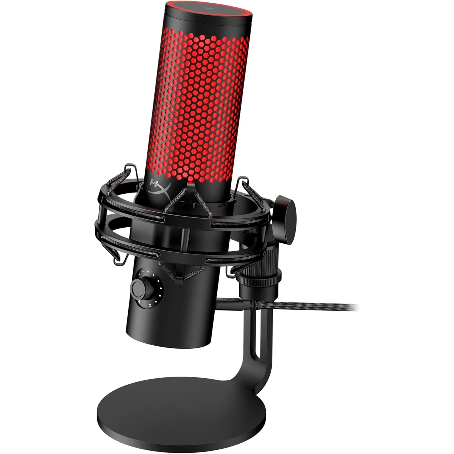 HyperX QuadCast 2, USB-Mikrofon für Gaming, Streaming und Podcasting, Tippen-zum-Stummschalten-Sensor, LED-Beleuchtung,…