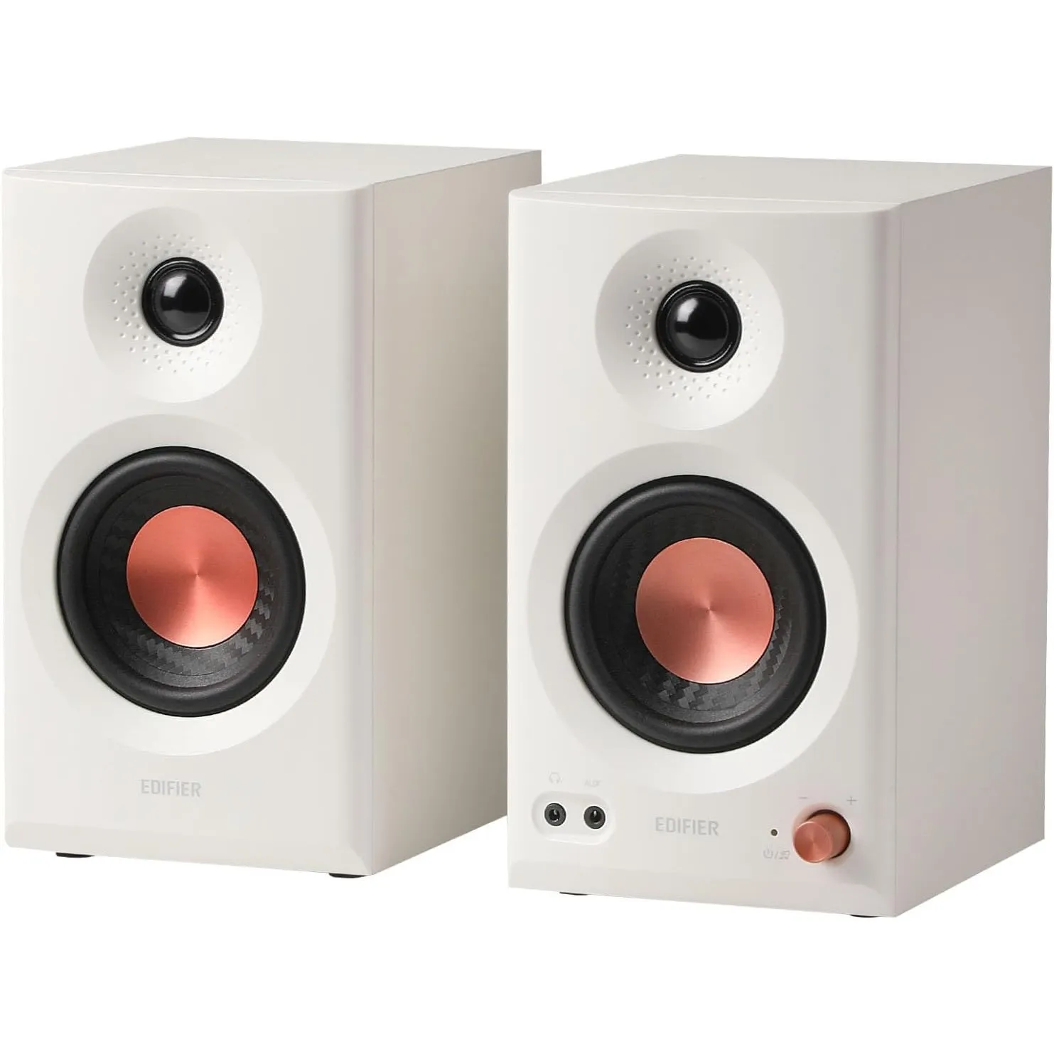 Edifier MR3 2.0 Bluetooth Studio-Lautsprecher mit Hi-Res & 36W RMS, Weiß