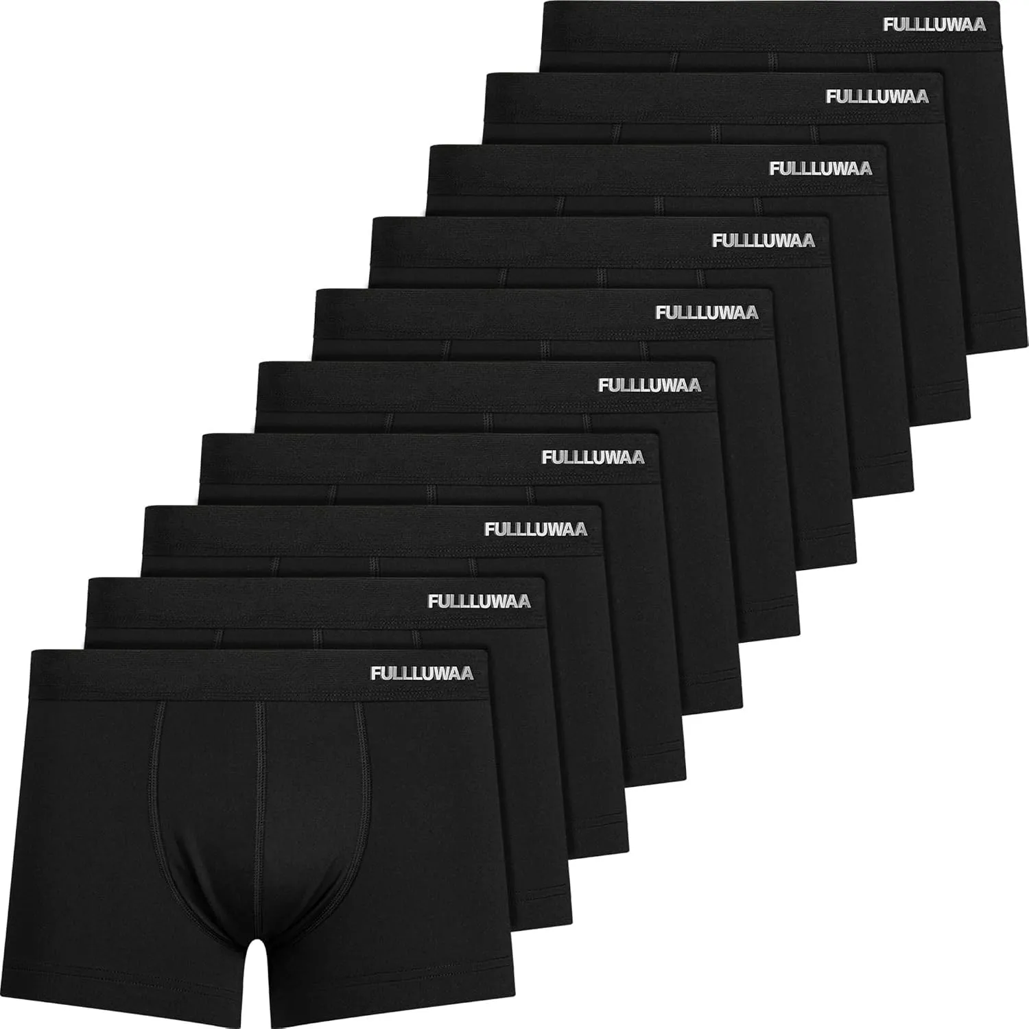 Fullluwaa Boxershorts Herren 10er Pack Baumwolle Ohne Kratzenden Zettel