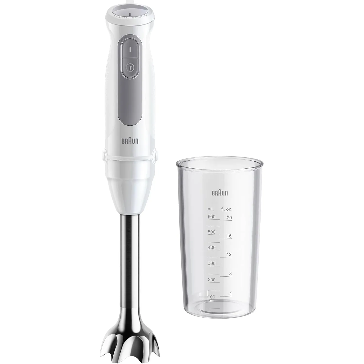 Braun Stabmixer MultiQuick 5 MQ 50001 M, 1000W, 21 Geschwindigkeitsstufen+Turbo, Edelstahl Pürierfuß, Easy Click System…