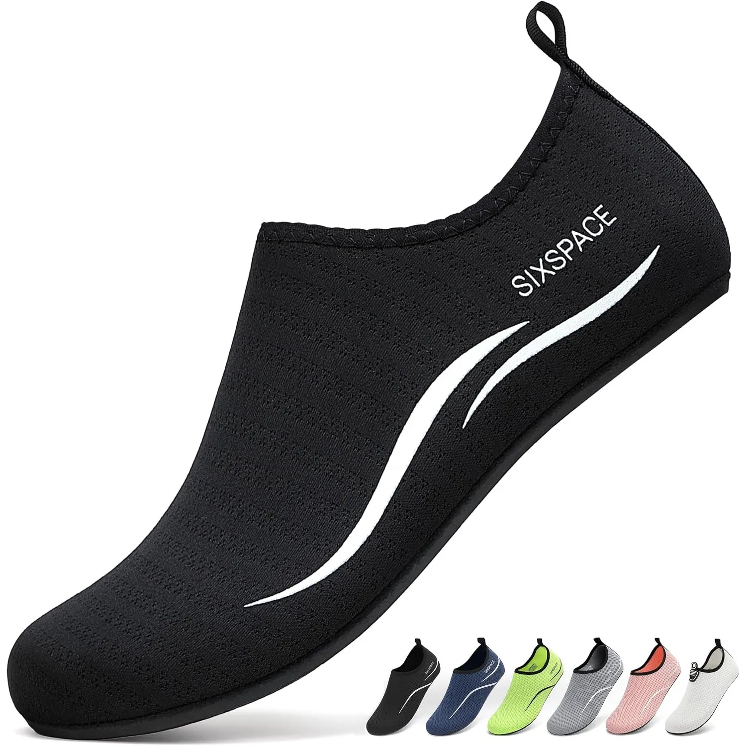 Sixspace Unisex Badeschuhe Wasserschuhe mit Rutschfester Sohle, Gr.34-47