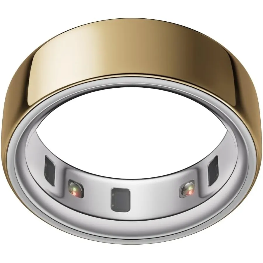 Oura Ring 4 – Gold – Größe 9 – Smart-Ring – Oura Ring 4 Größenprobier-Set zur Größenbestimmung – Wearable fürs Schlaf-T…