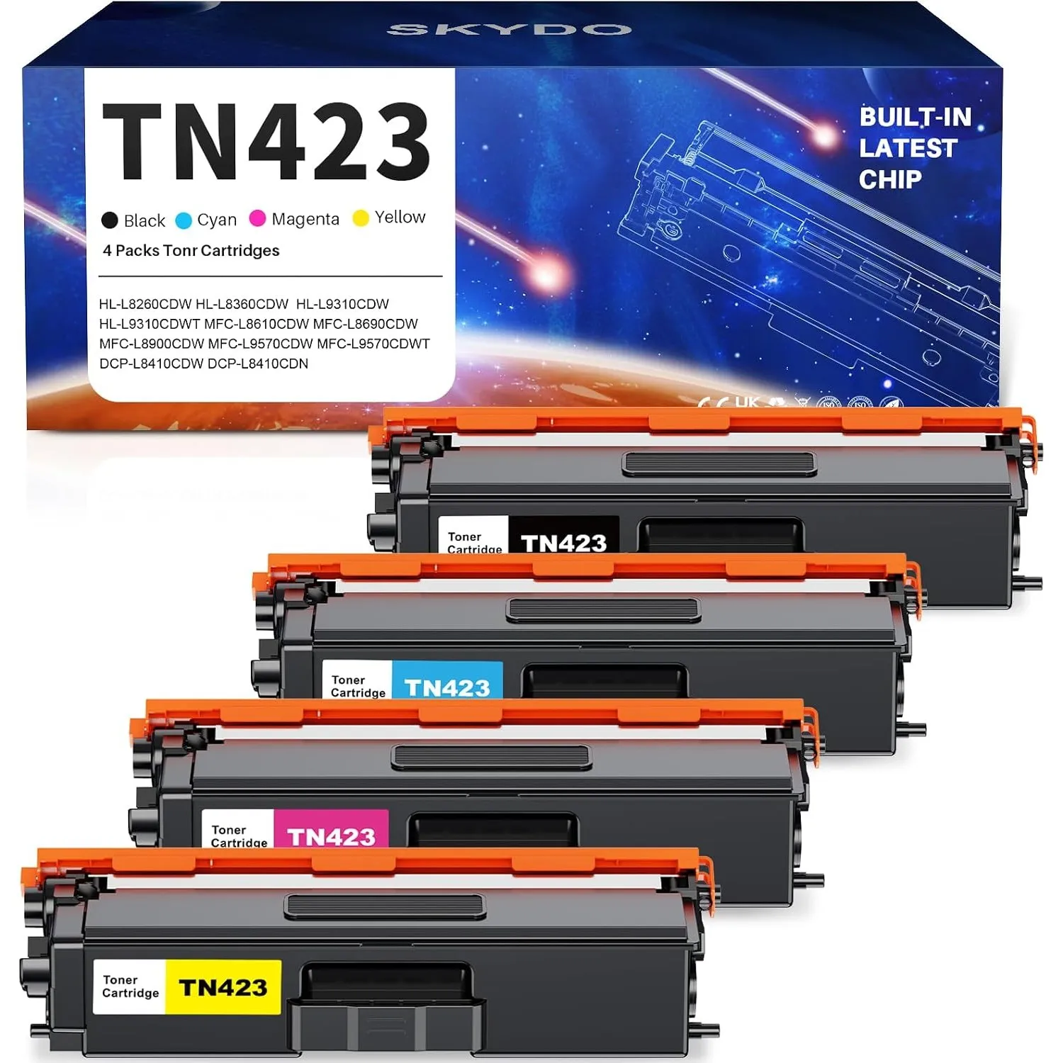 TN423 Toner Kompatibel mit Brother TN-423 TN423BK TN421 Toner HL-L8360CDW