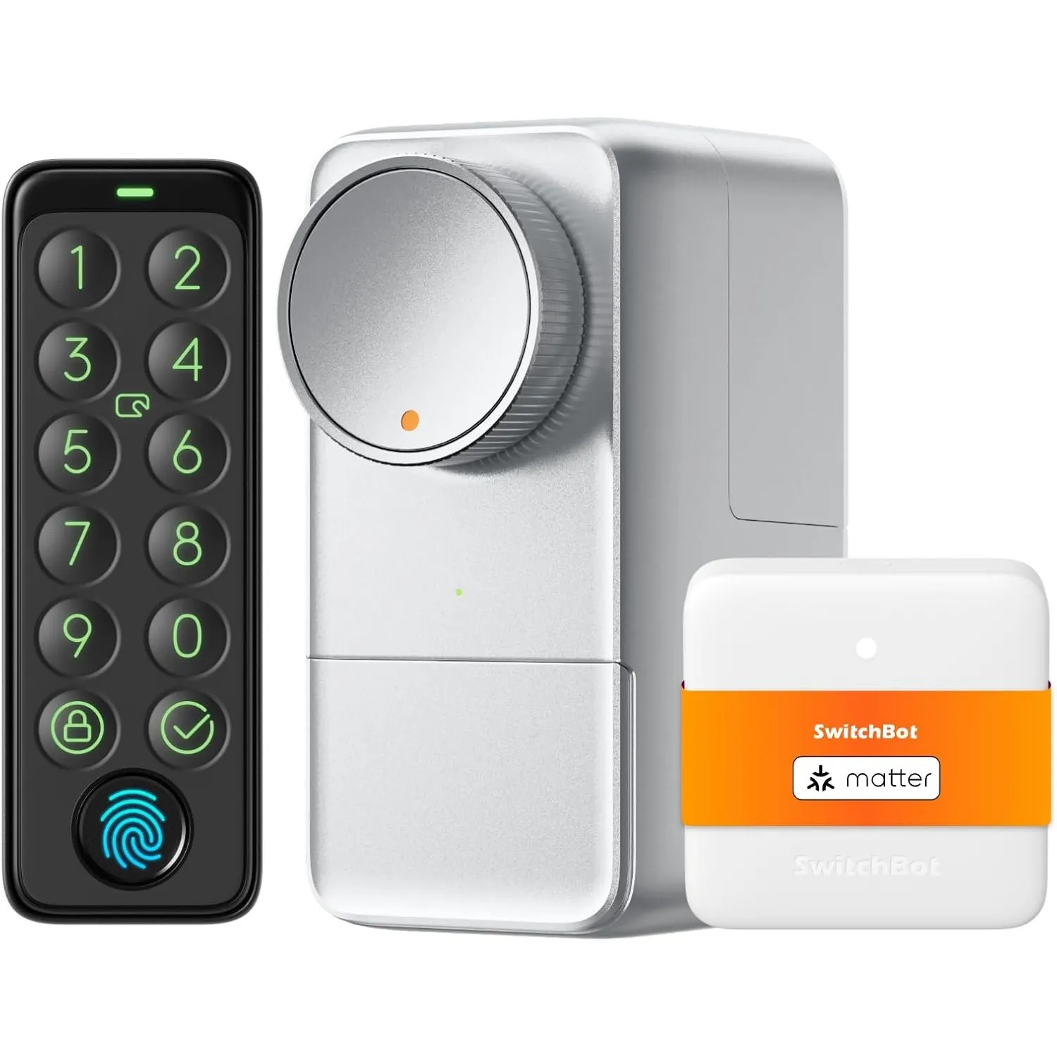 SwitchBot WLAN Smart Lock Pro mit Touchscreen-Tastatur, Türriegelschlösser, Smartes Türschloss, Elektronisches Türschlo…