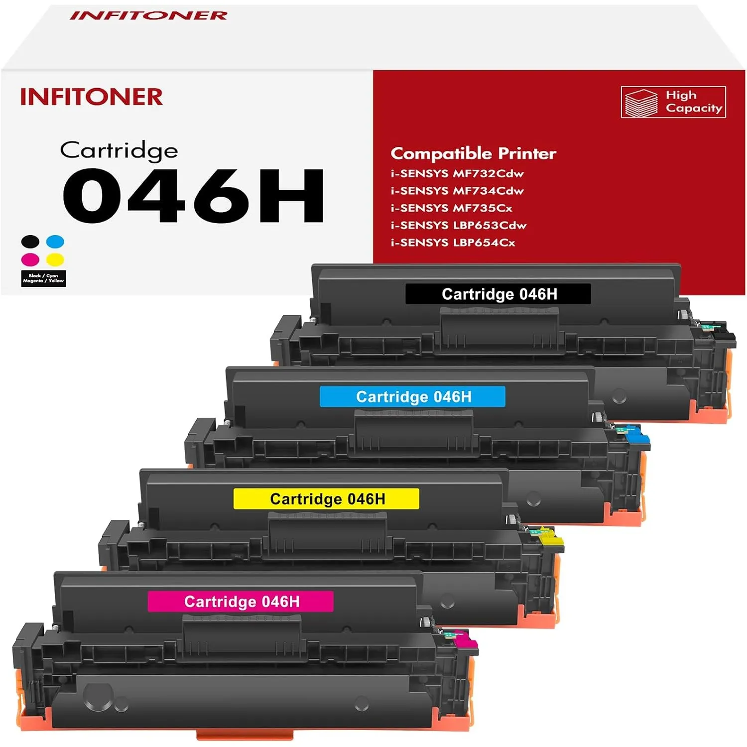Cartridge 046H 046 Kompatibel für Canon 046H 046 i-SENSYS MF732Cdw Toner