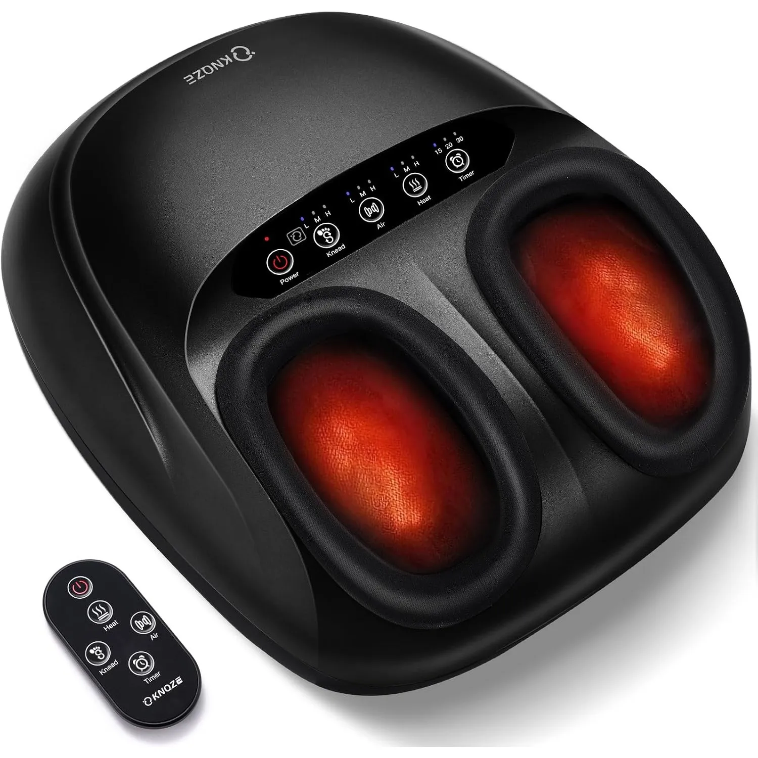 KNQZE Fußmassagegerät, Fussmassagegerät Elektrisch mit Wärmefunktion, Tiefenknet Shiatsu fußmassage für Plantarfasziiti…