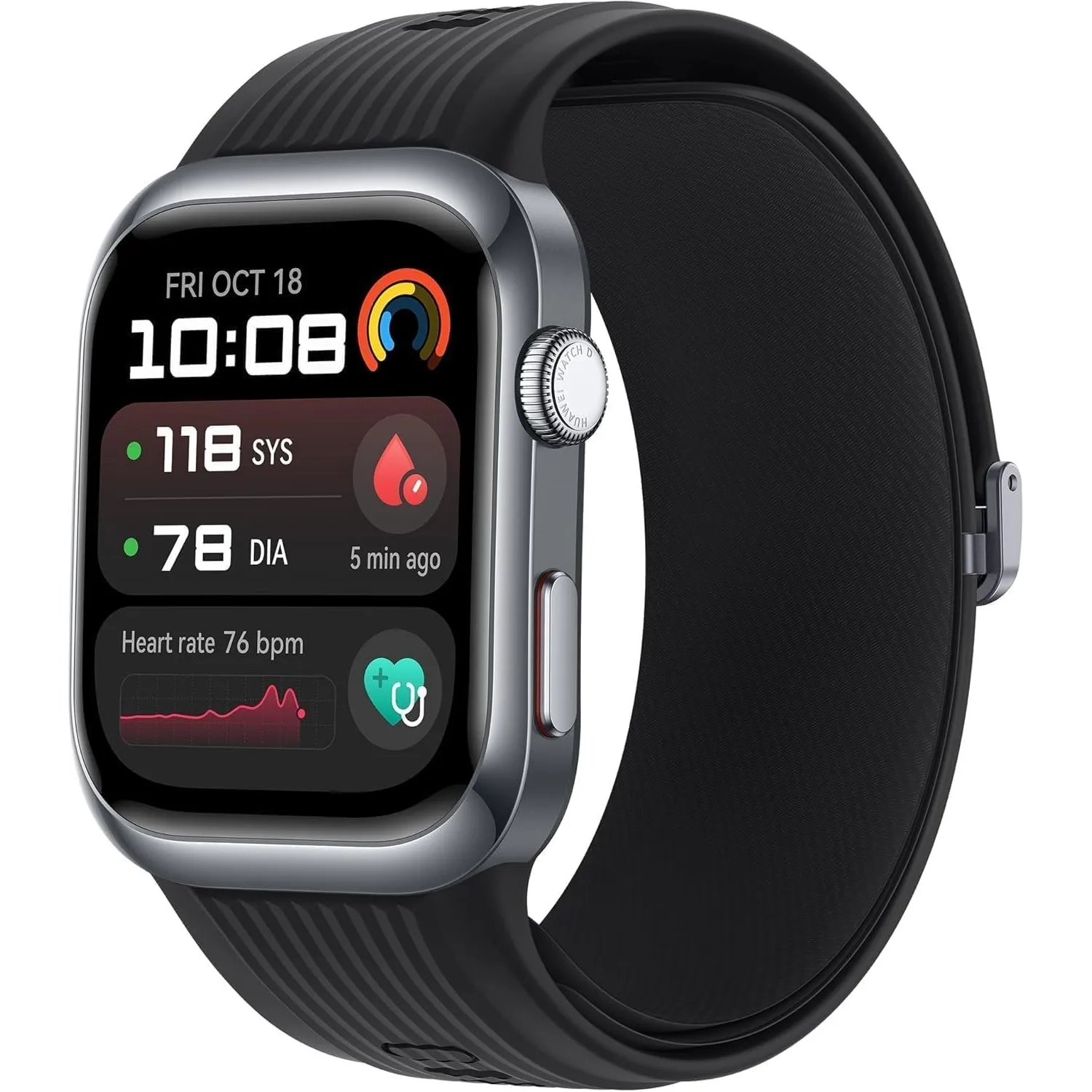 HUAWEI Watch D2 Smartwatch, 1,82" AMOLED-Display, Ambulante Blutdruckmessung, schlankes Design, EKG, smarte Lifestyle-F…
