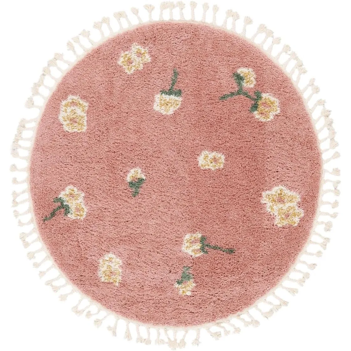 RugVista Linnea Kinderteppich, Ø 150 cm, Rosa