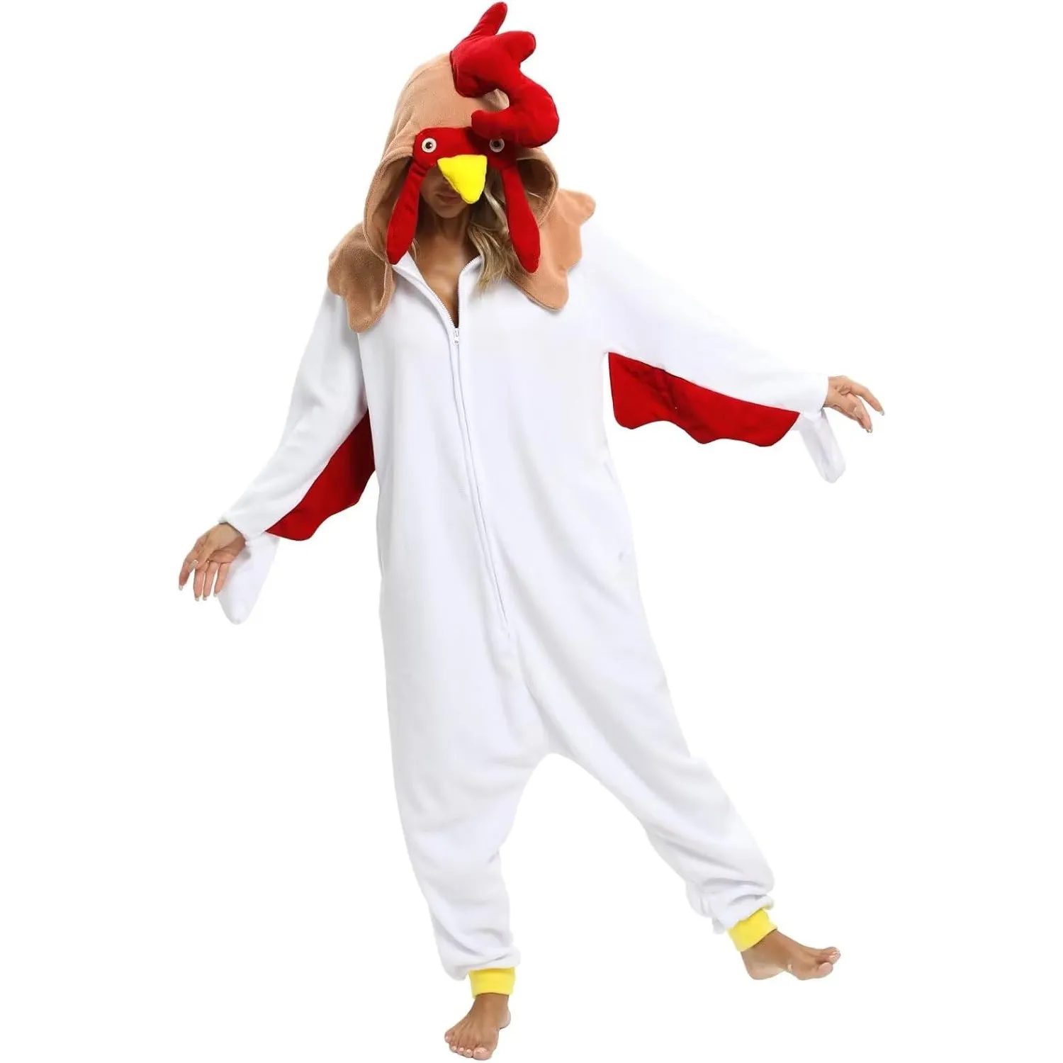 LBJR Tier Onesie Erwachsene Schlafanzug Fasching Karneval Halloween Pyjama