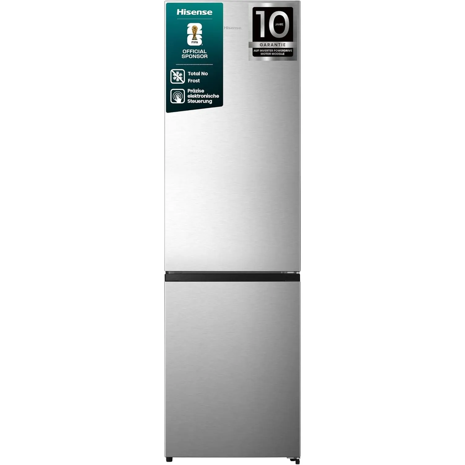 Hisense RB440N4ACC Kühl- Gefrierkombination/Total NoFrost/Multiflow 360°/ Flaschenhalter/Holiday Mode/FreshZone/ 336L(1…